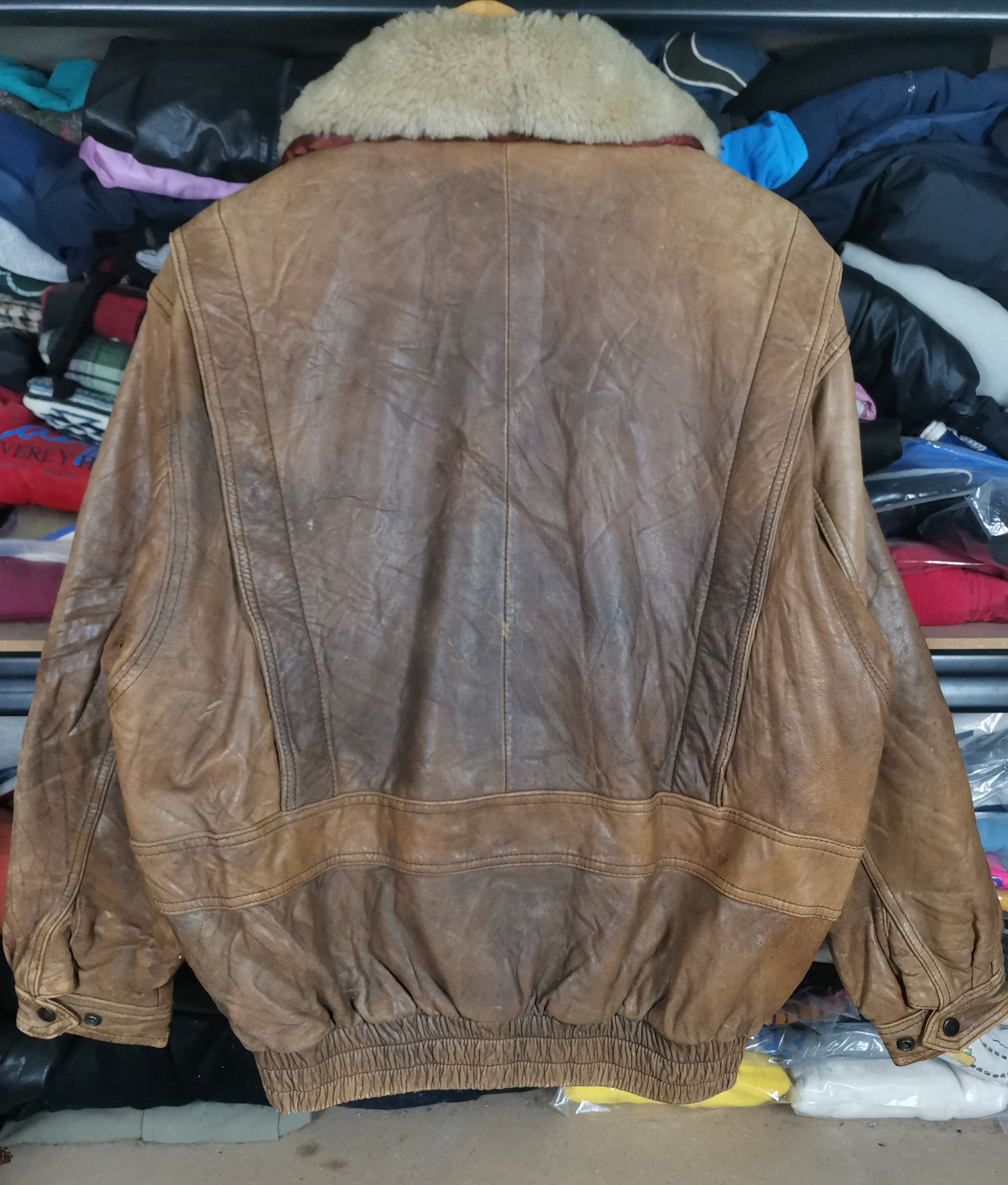 Japanese Brand Vintage 90s Japanese Brand Loritti Sheepskin Leather Jacket Size US XL / EU 56 / 4 - 3 Thumbnail