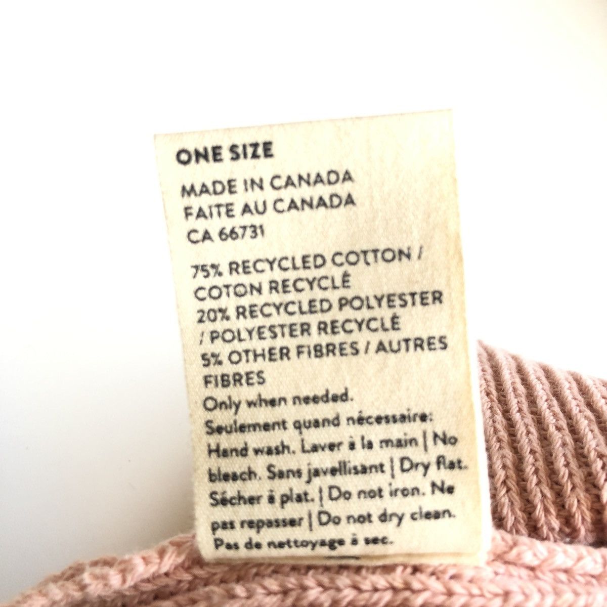 Other MERGE Eco Recycled Cotton Blend Beanie Size ONE SIZE - 3 Thumbnail