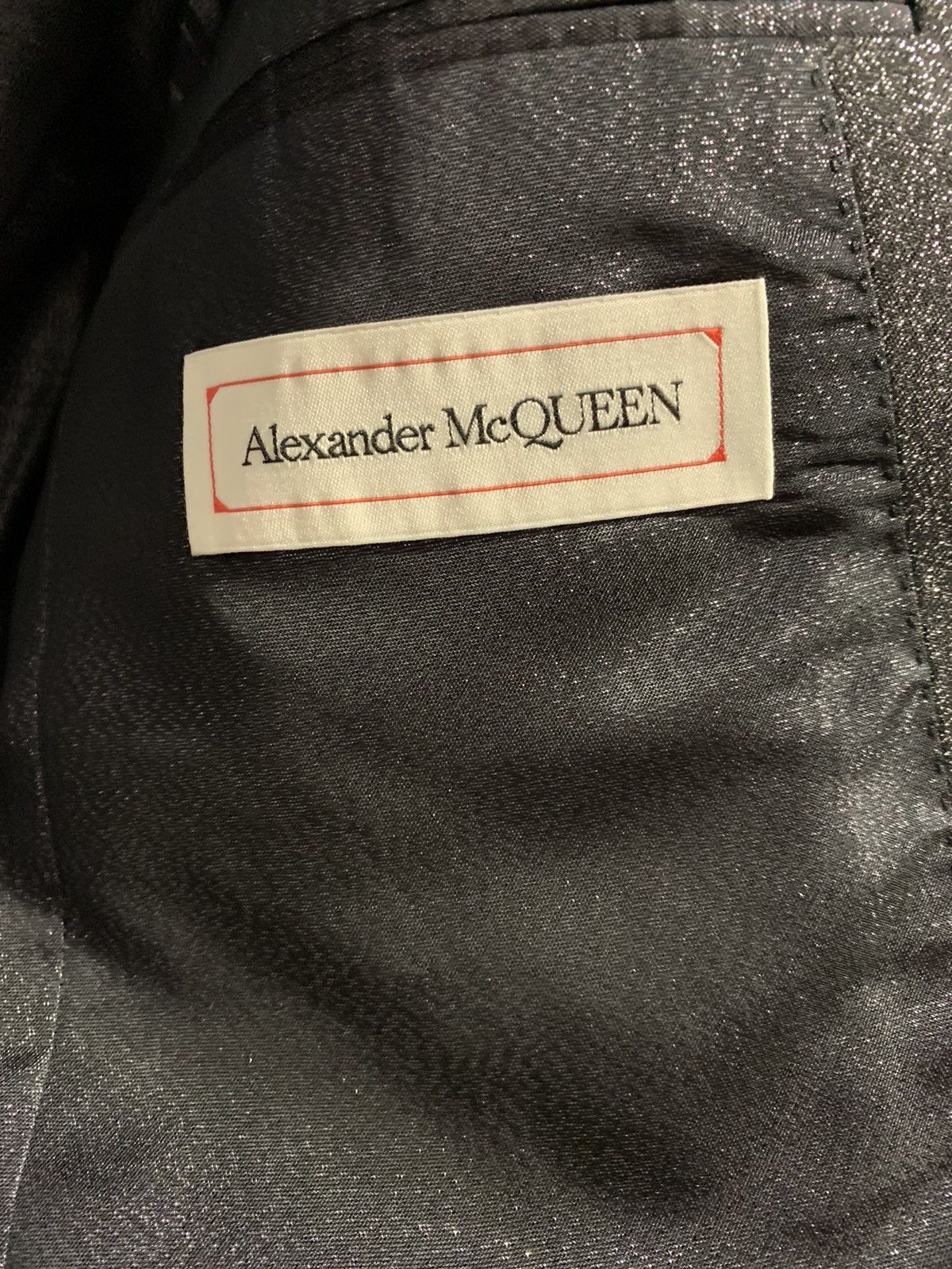 Alexander McQueen Alexander McQueen Metallic Wool - Blended Suit Jacket Size 48S - 3 Thumbnail
