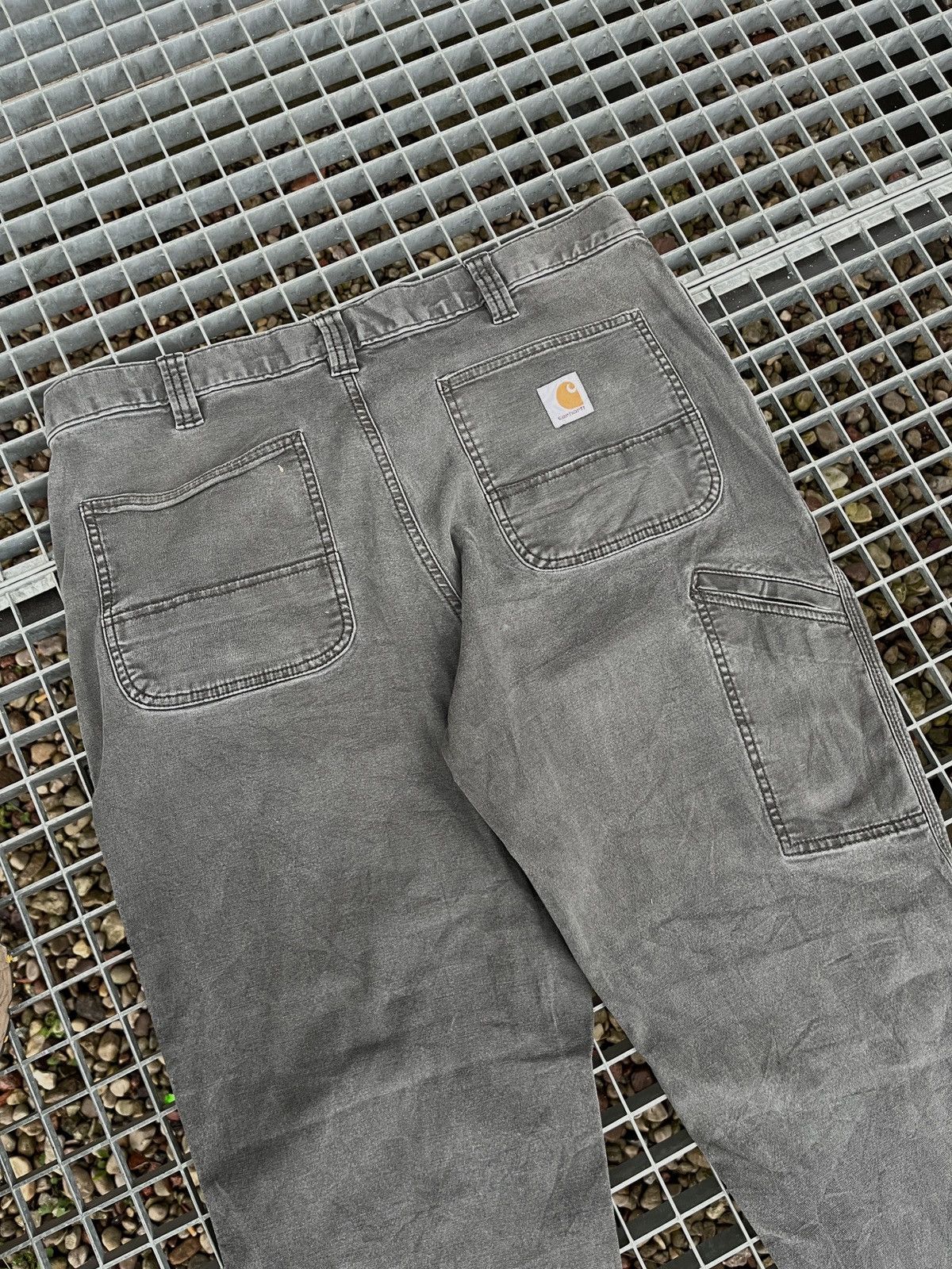 Carhartt Vintage 90s Carhartt Baggy Work Cargo Fade Pants Jeans Size US 38 / EU 54 - 2 Thumbnail