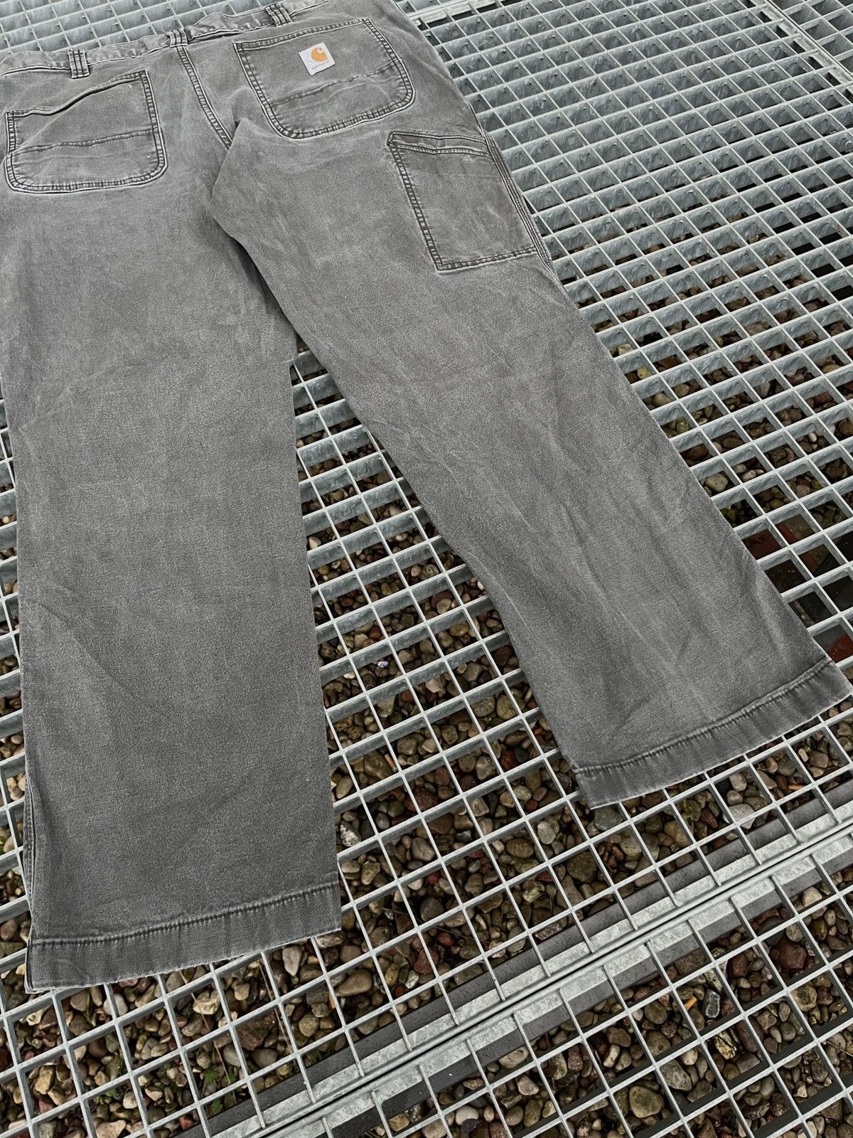 Carhartt Vintage 90s Carhartt Baggy Work Cargo Fade Pants Jeans Size US 38 / EU 54 - 5 Thumbnail