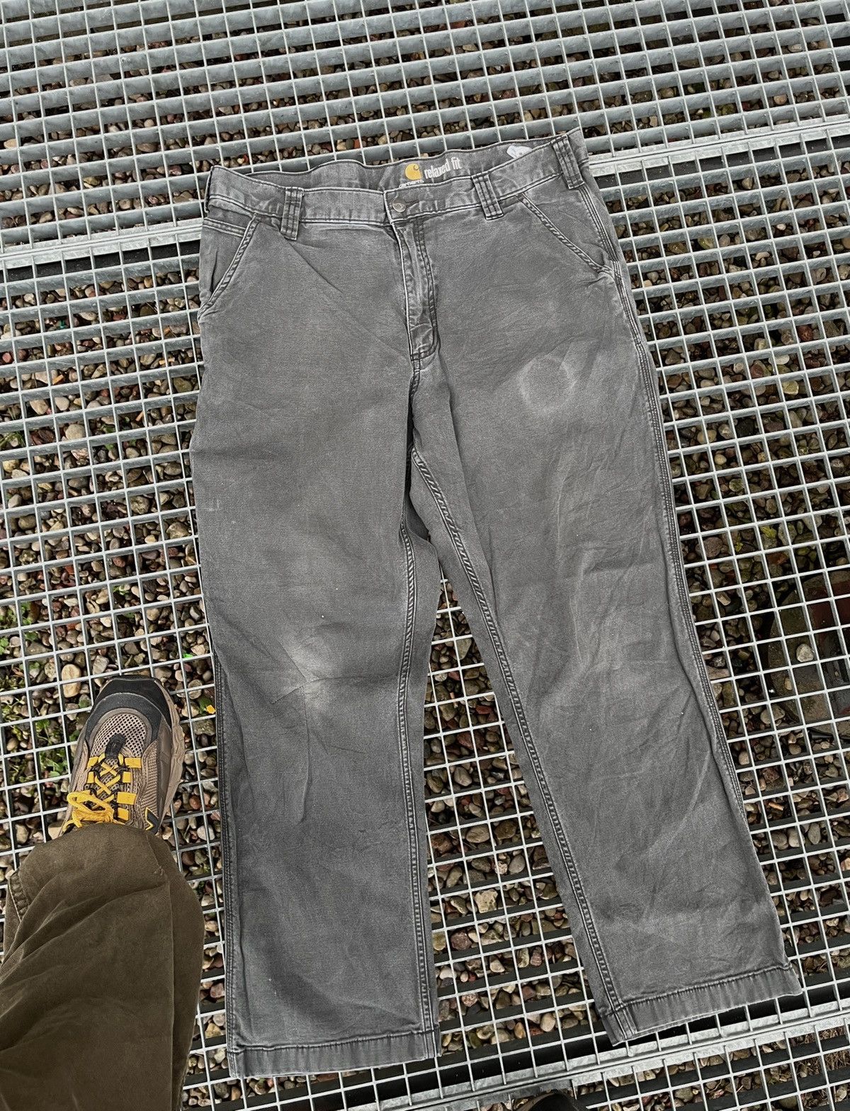 Carhartt Vintage 90s Carhartt Baggy Work Cargo Fade Pants Jeans Size US 38 / EU 54 - 6 Thumbnail