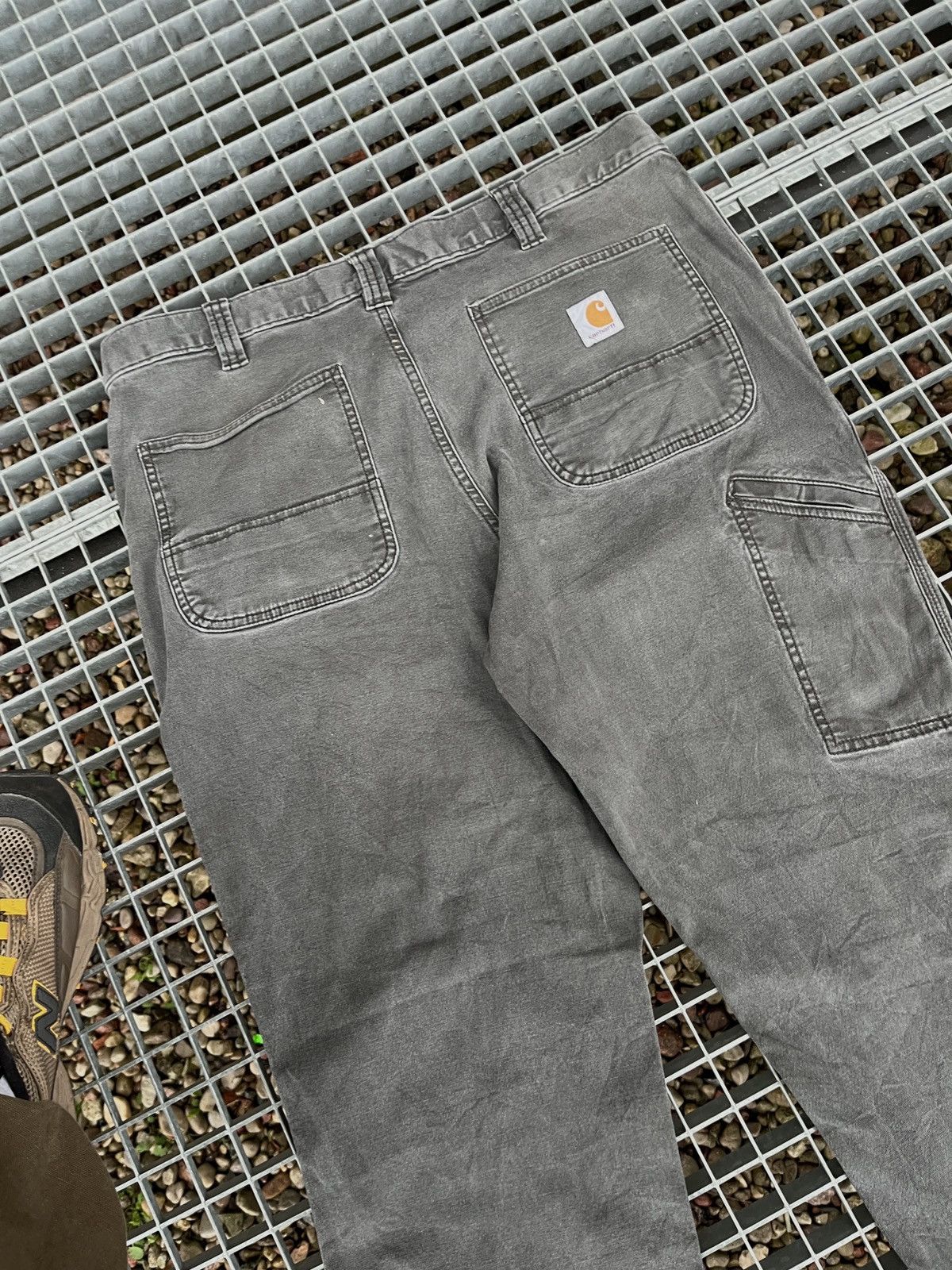 Carhartt Vintage 90s Carhartt Baggy Work Cargo Fade Pants Jeans Size US 38 / EU 54 - 4 Thumbnail