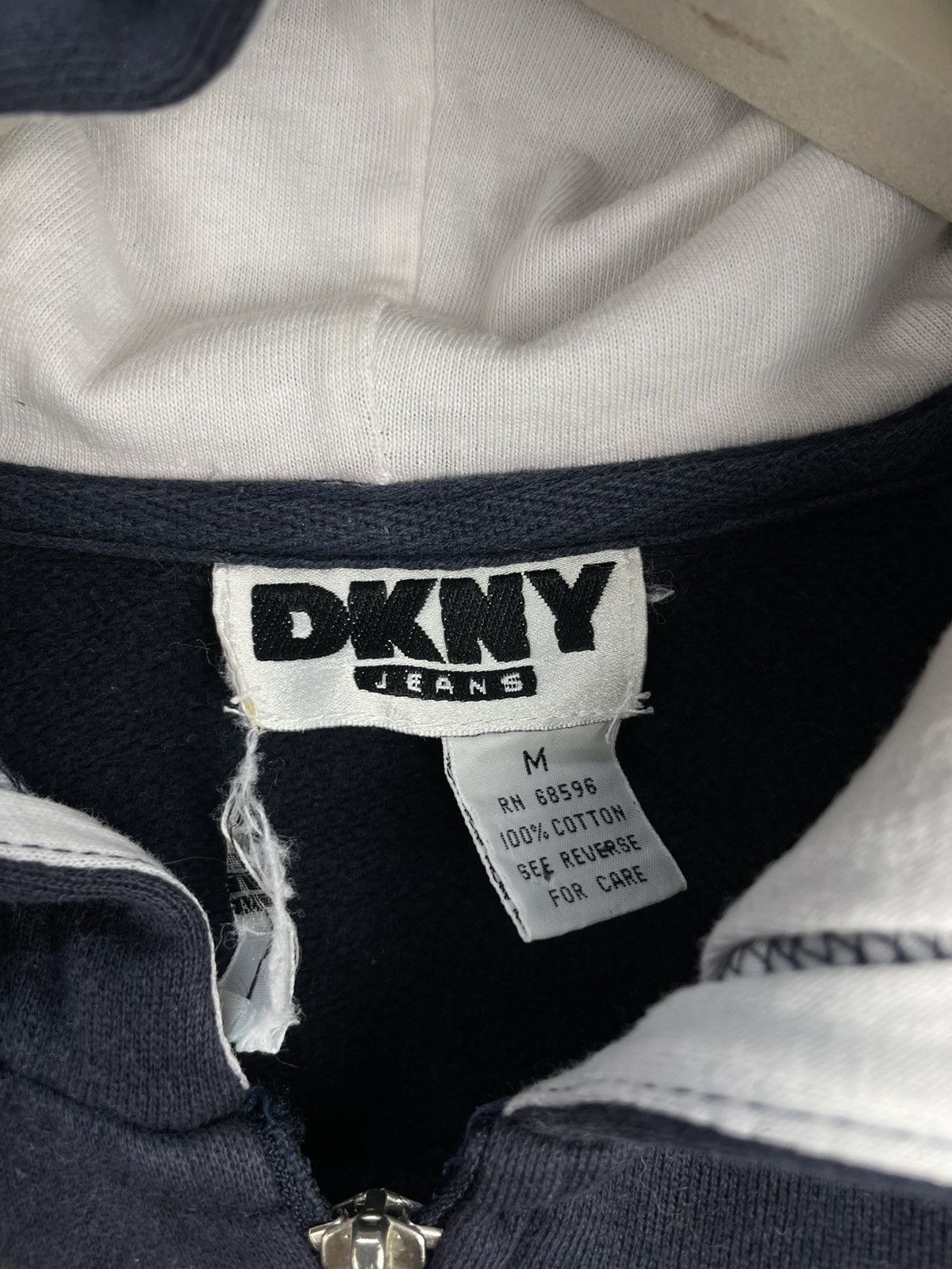 DKNY Vintage 90s DKNY zip up hoodie Size US M / EU 48-50 / 2 - 6 Thumbnail