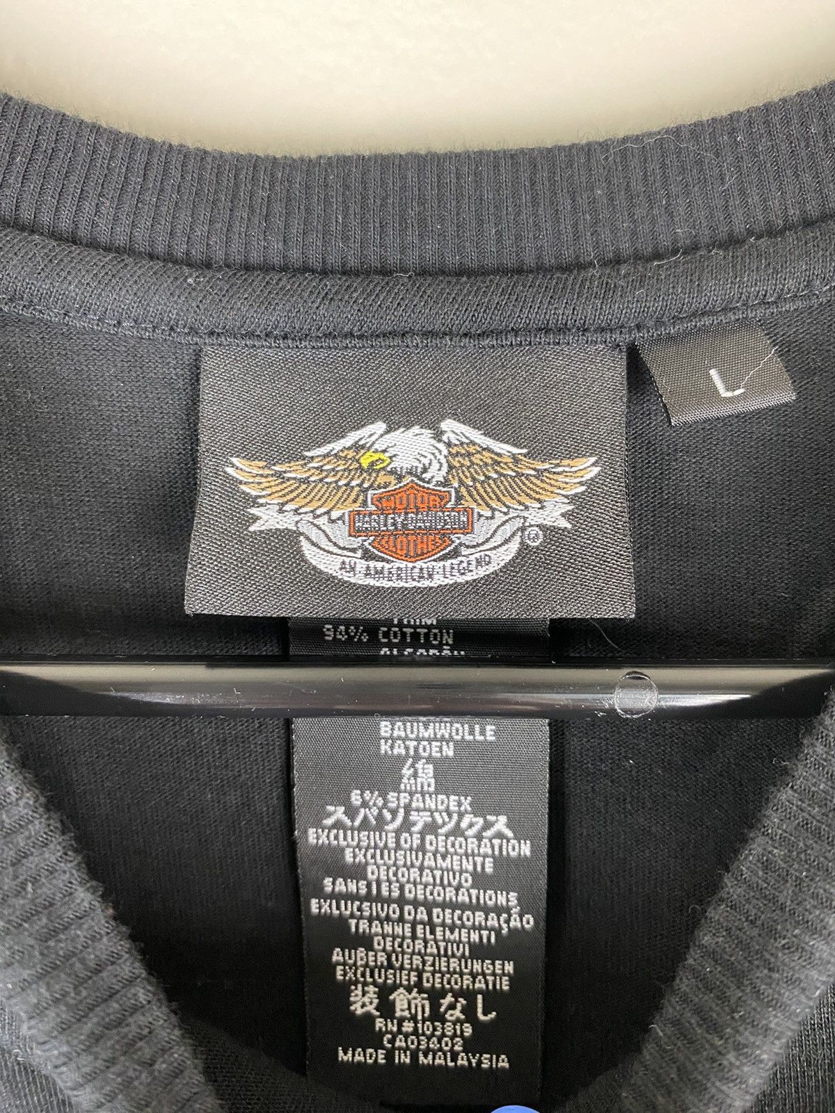 Harley Davidson Harley Davidson Flame Embroidered Long sleeve T Shirt Rare Size US L / EU 52-54 / 3 - 6 Thumbnail