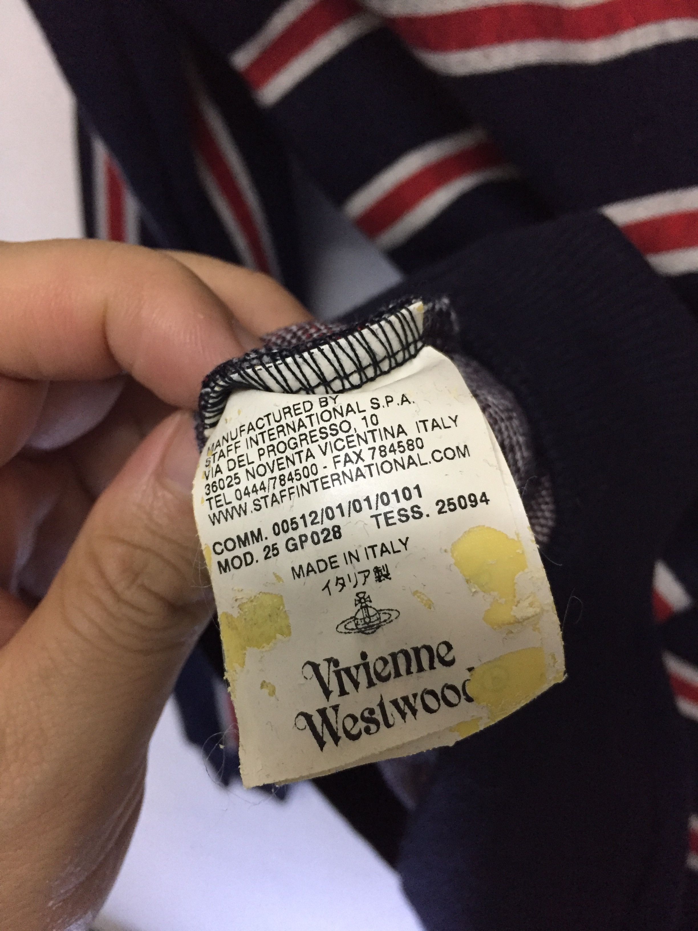 Vivienne Westwood SS10 Vivienne Westwood cut and sewn stripe knit Size US S / EU 44-46 / 1 - 12 Thumbnail