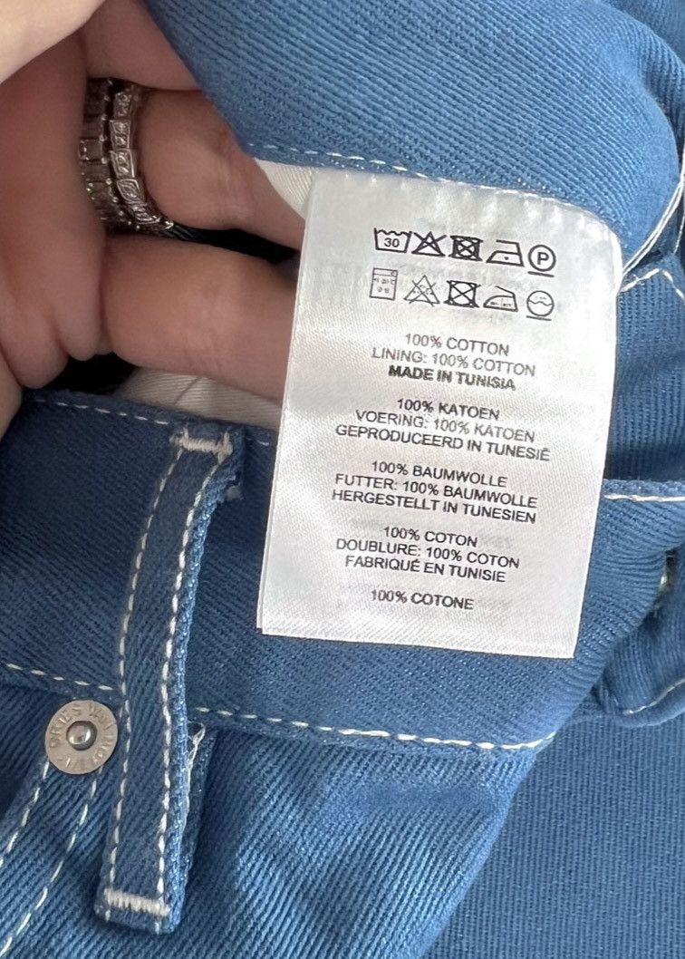 Dries Van Noten Dries Van Noten Blue Denim White Stitching Jeans Size US 34 / EU 50 - 6 Thumbnail