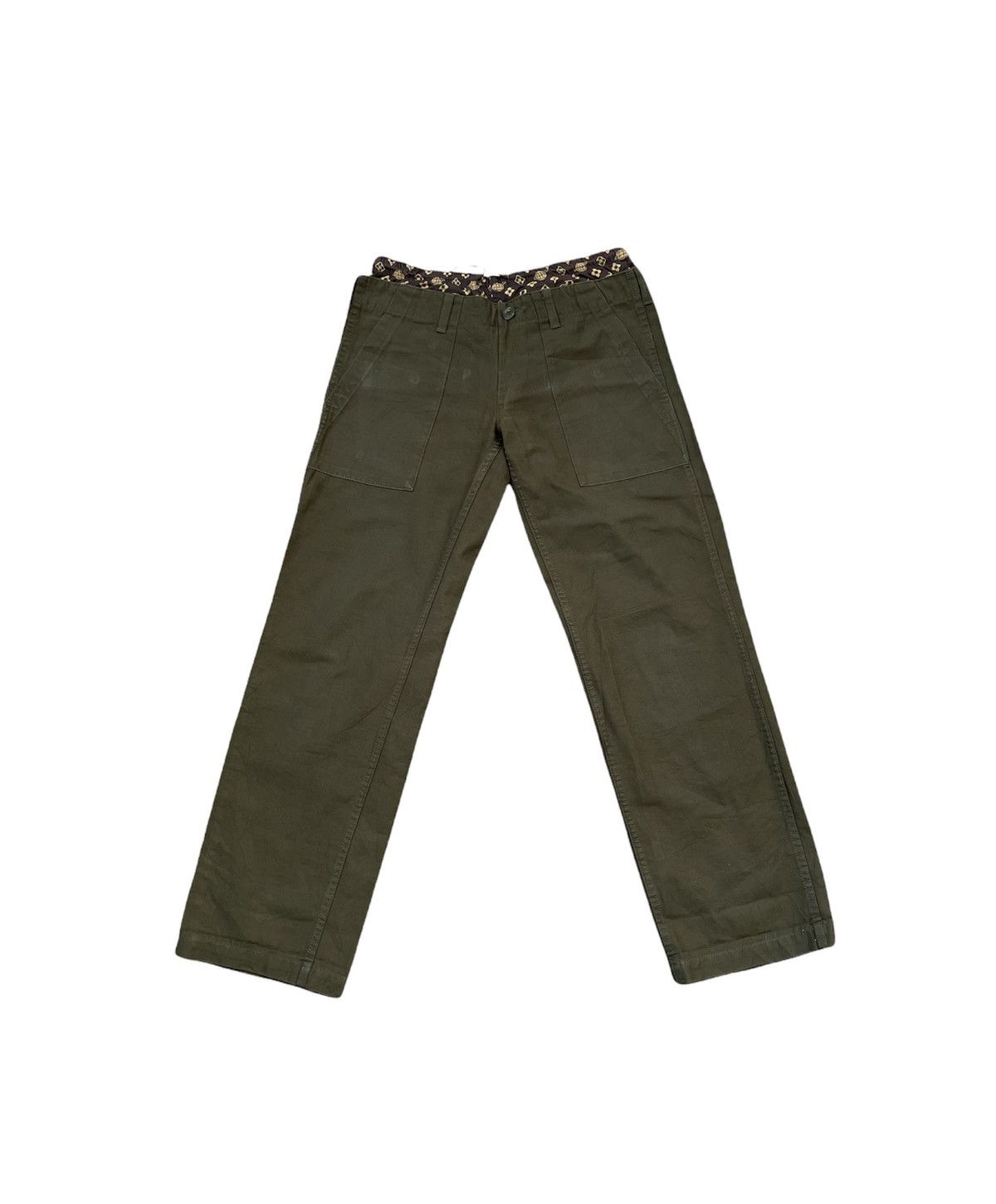 image of Beams Plus x Vintage Beams Boy Military Trouser in Green, Men's (Size 33)
