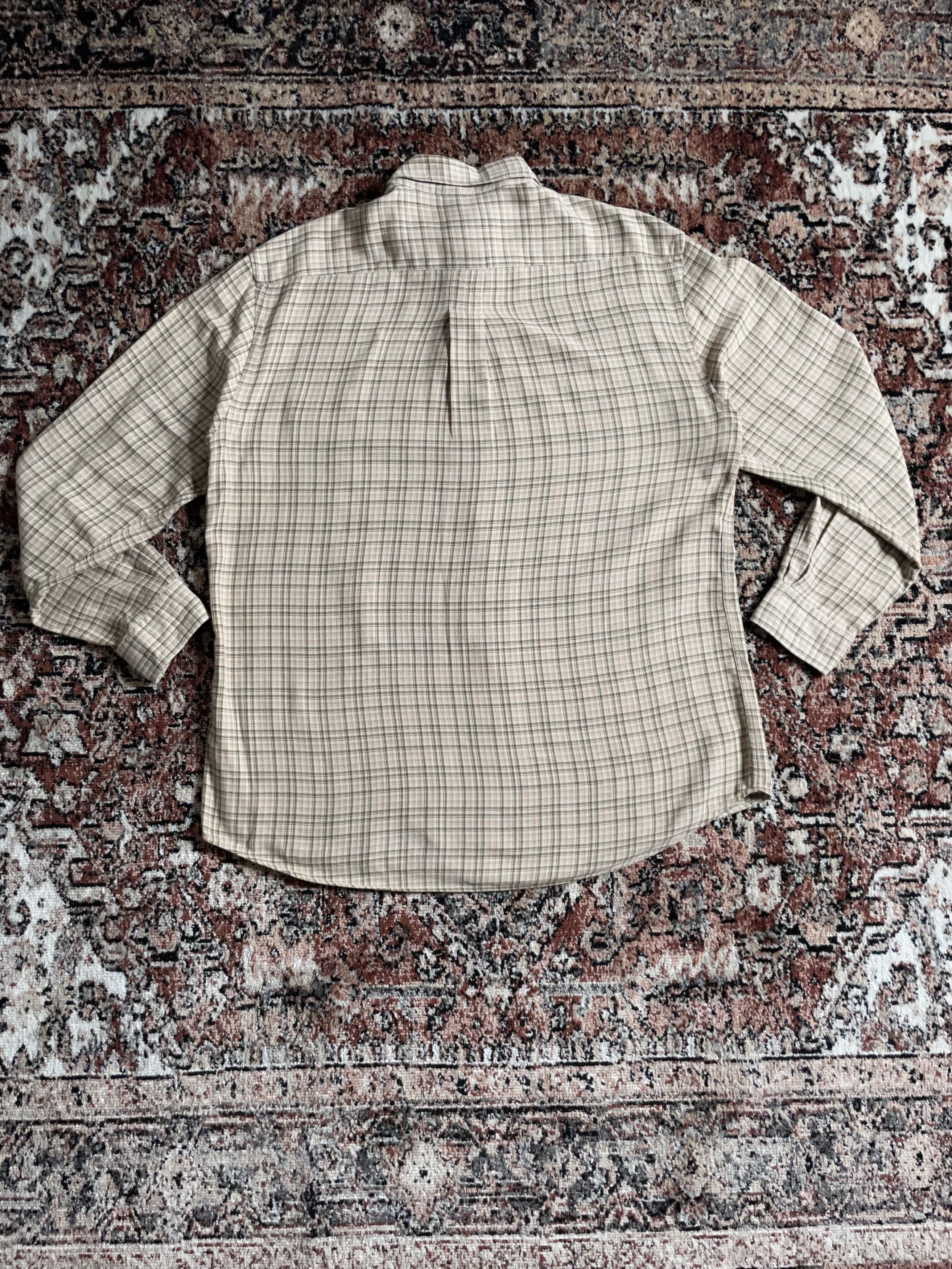 Hugo Boss Hugo Boss - Cream/Tan/Olive flannel Size US L / EU 52-54 / 3 - 2 Thumbnail