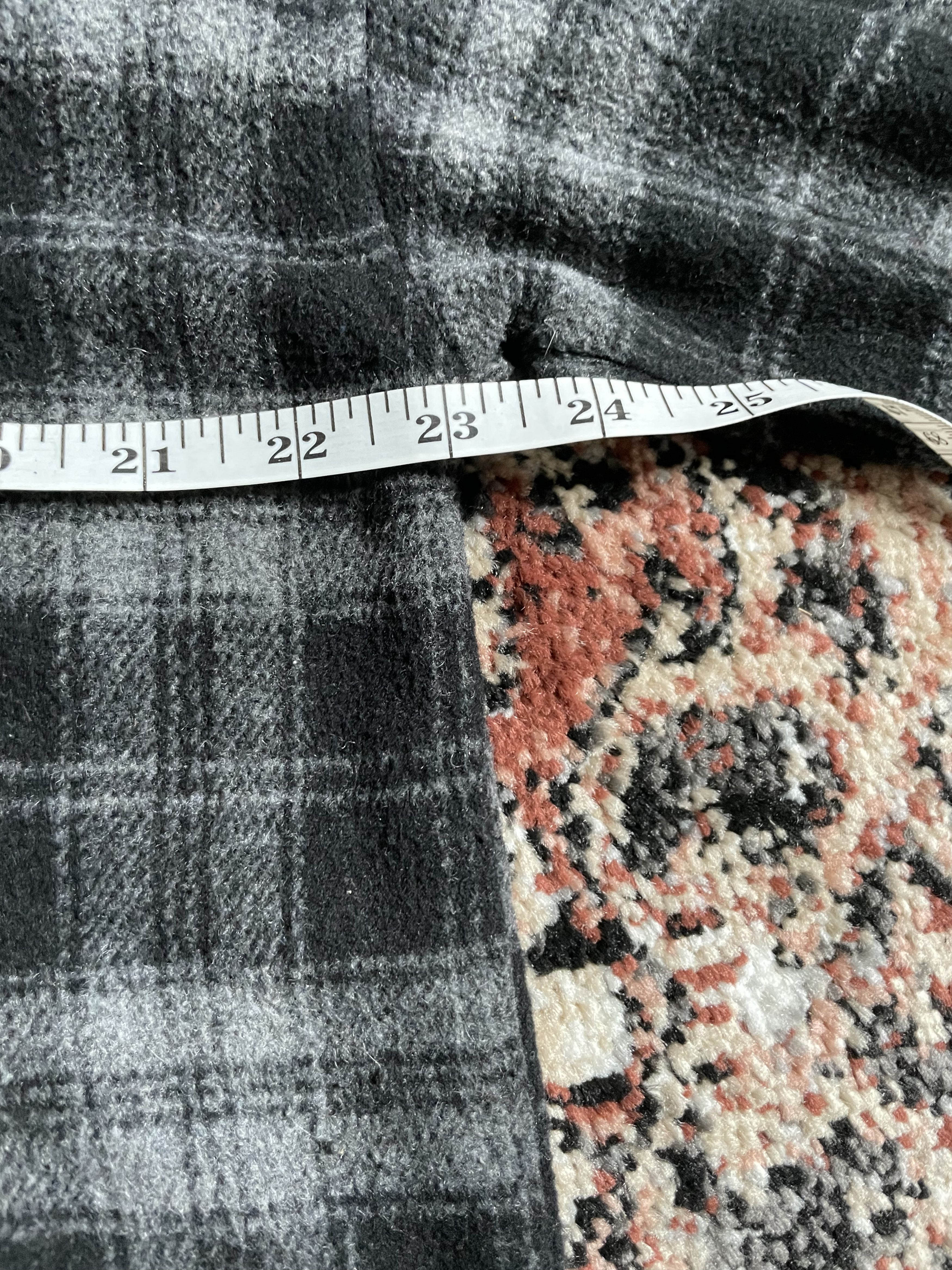 Vintage By.NENS - Black/Gray Fleece flannel Size US M / EU 48-50 / 2 - 4 Thumbnail