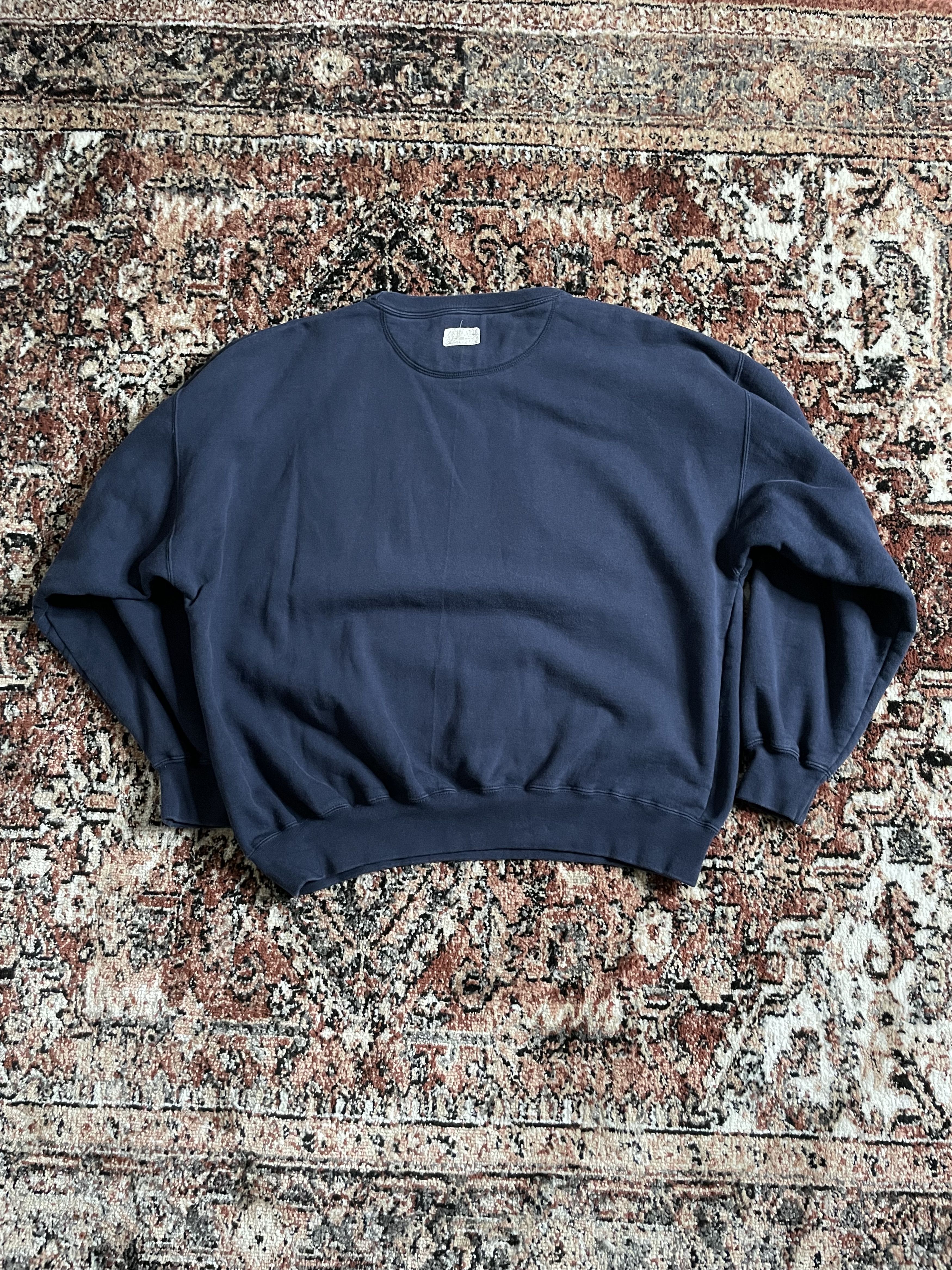 Vintage Navy - Navy Sweater with logo Size US L / EU 52-54 / 3 - 2 Thumbnail