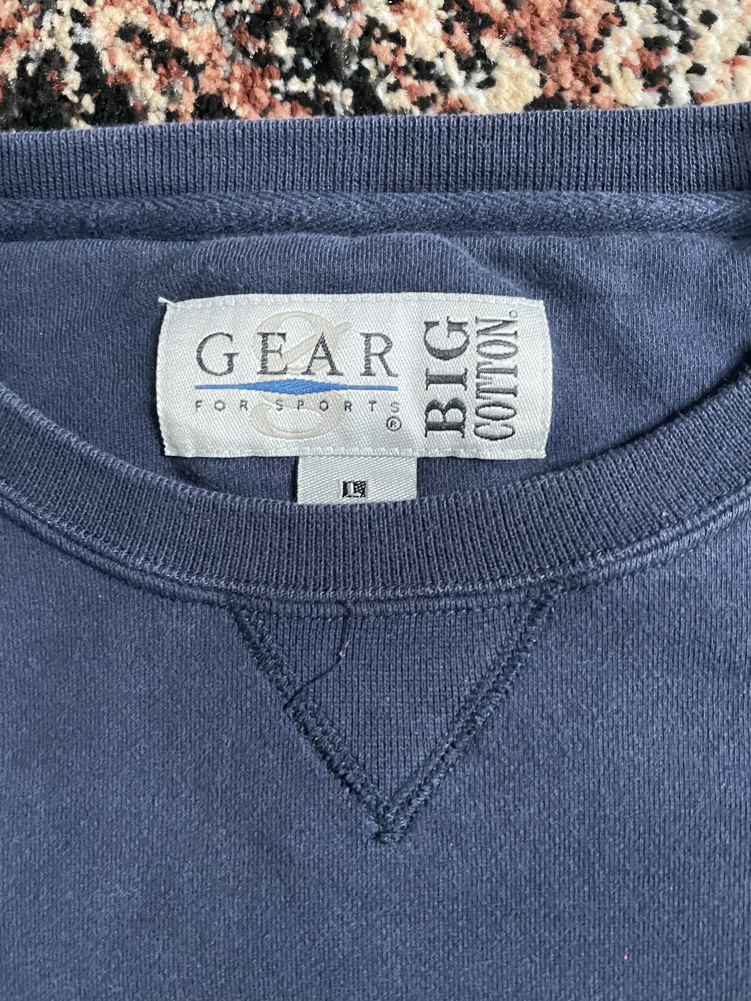 Vintage Navy - Navy Sweater with logo Size US L / EU 52-54 / 3 - 3 Thumbnail