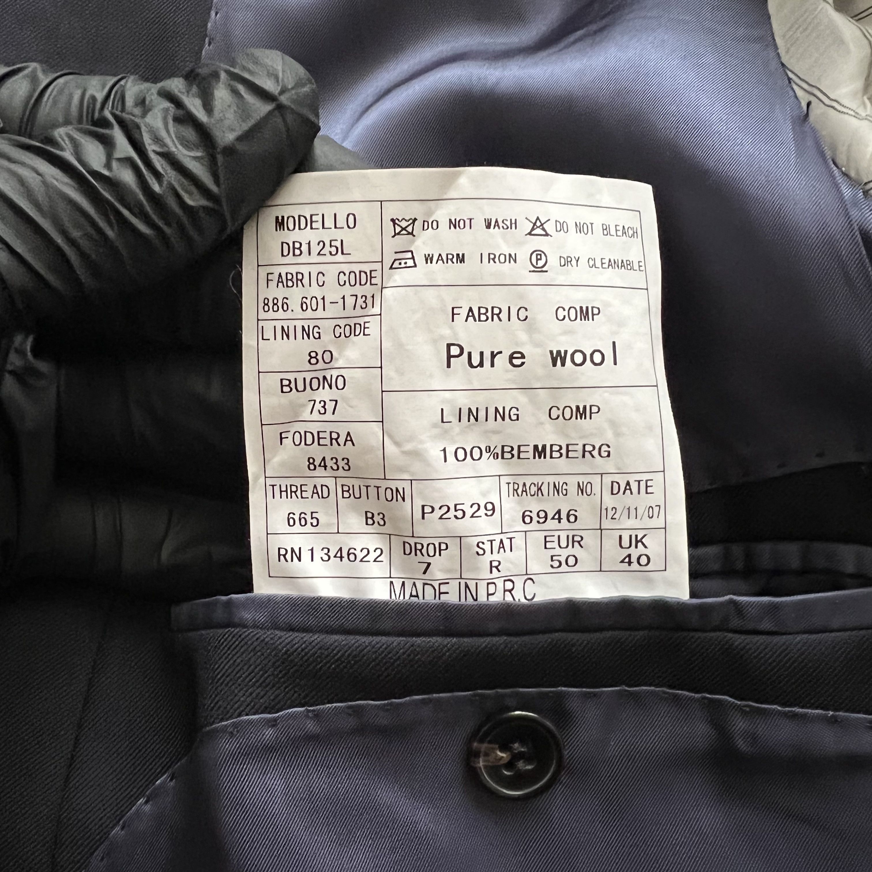 Suitsupply Suitsupply Pure Wool Super 100's Blazer Wool EUR 50 / UK 40 Size 50R - 11 Thumbnail