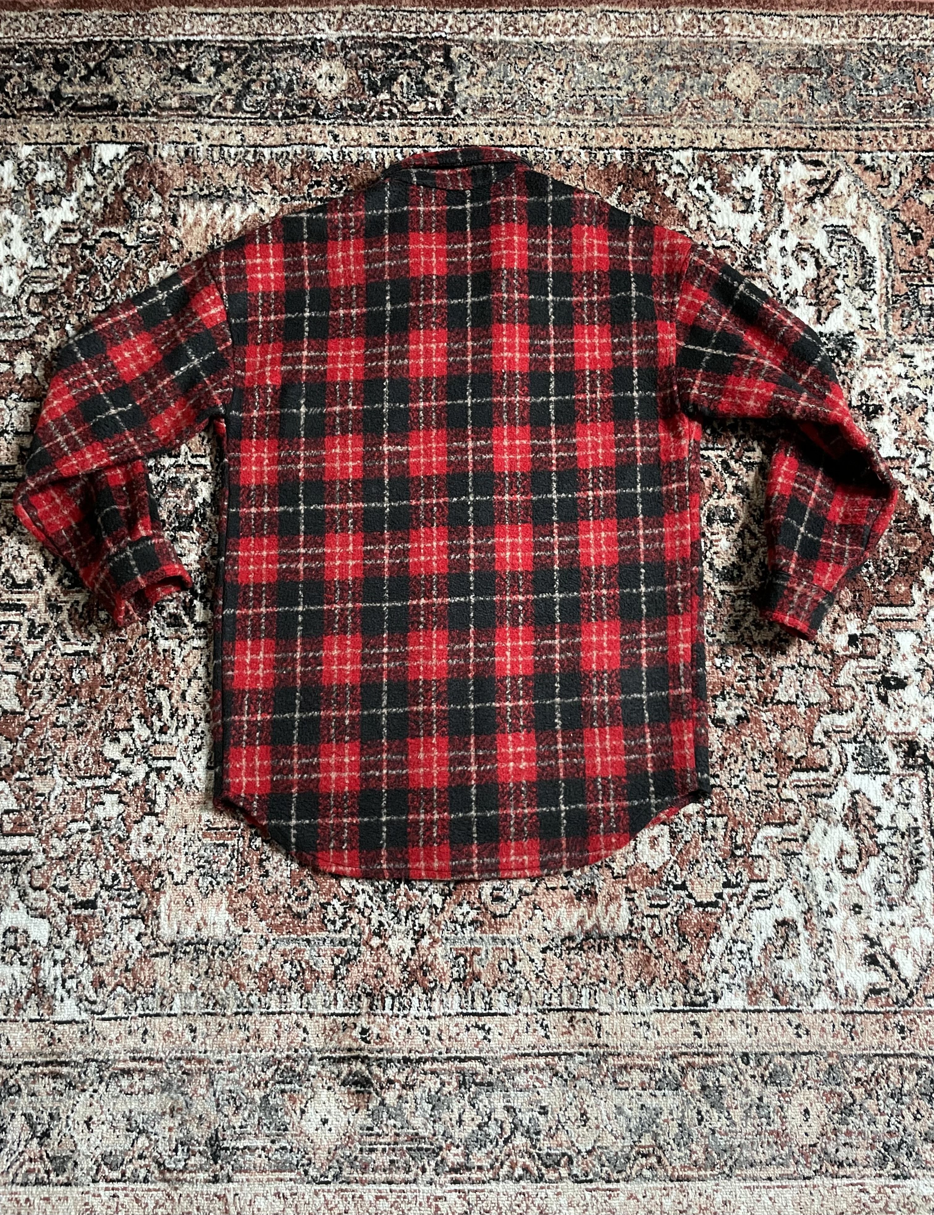 Vintage by.NENS - Red and black thick flannel Size US M / EU 48-50 / 2 - 2 Thumbnail
