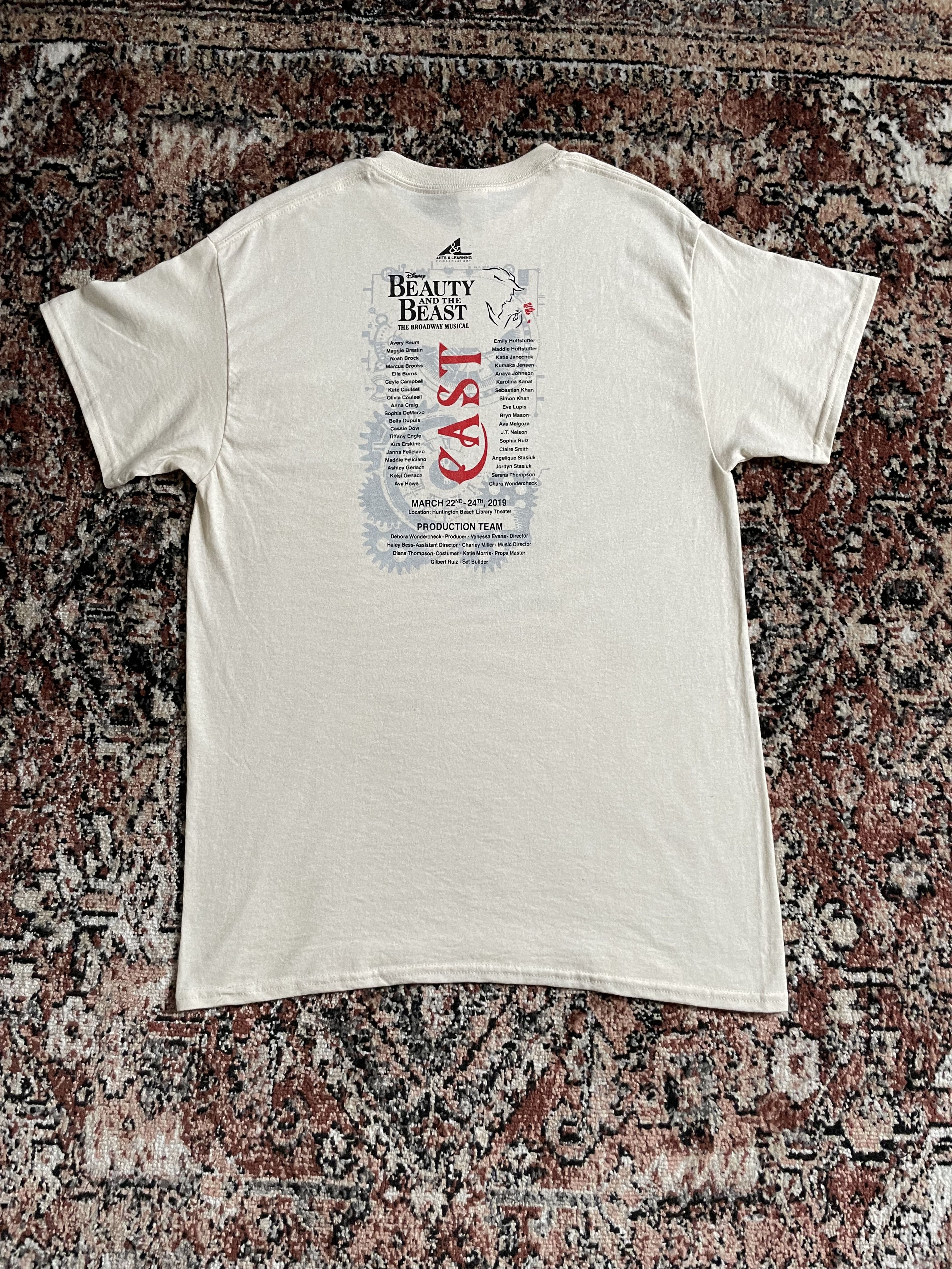 Vintage Vintage - Beauty and Beast Cream t shirt Size US M / EU 48-50 / 2 - 2 Thumbnail