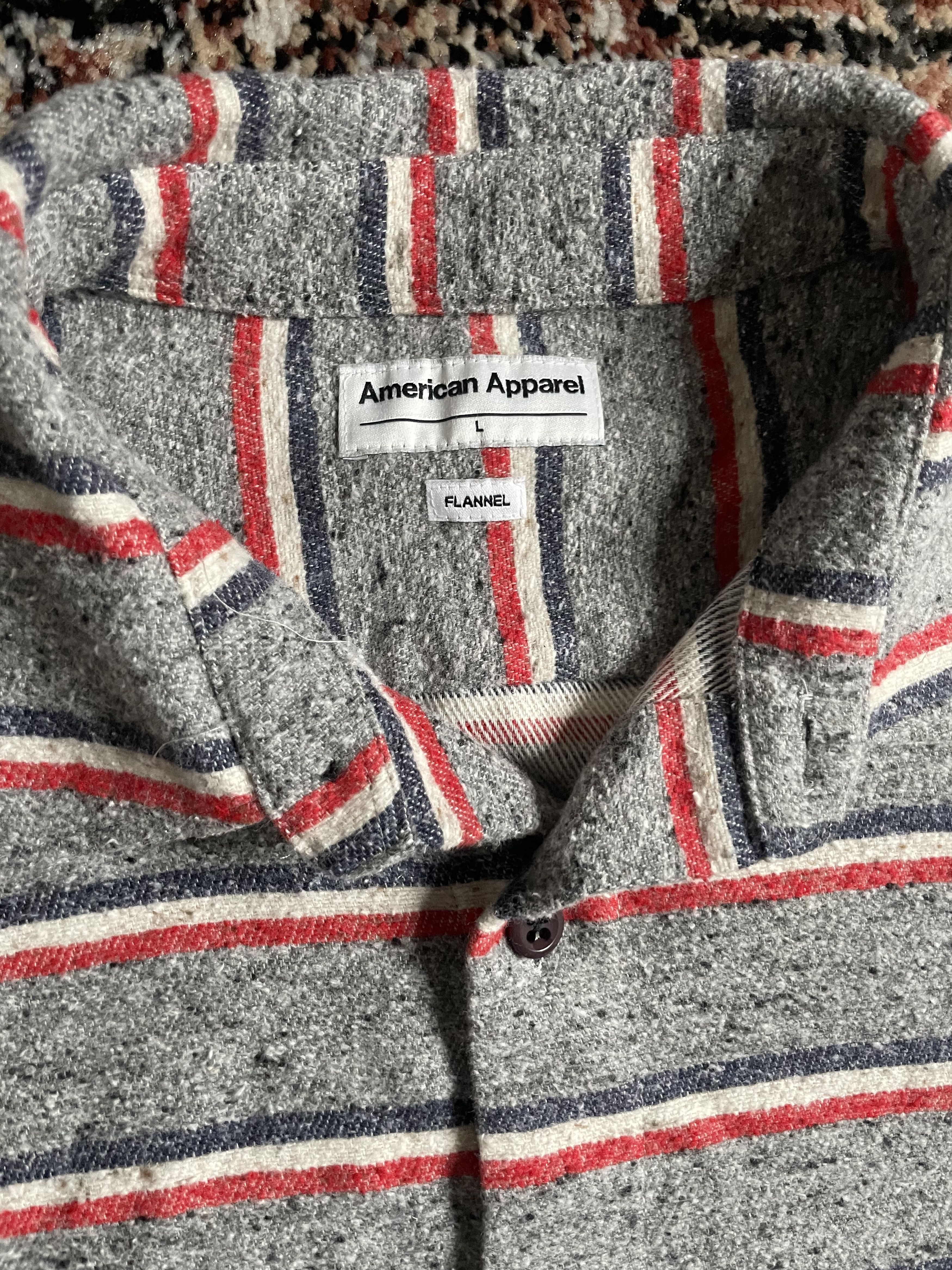 American Apparel American Apparel - Gray/Red/blue/white Flannel Size US L / EU 52-54 / 3 - 3 Thumbnail