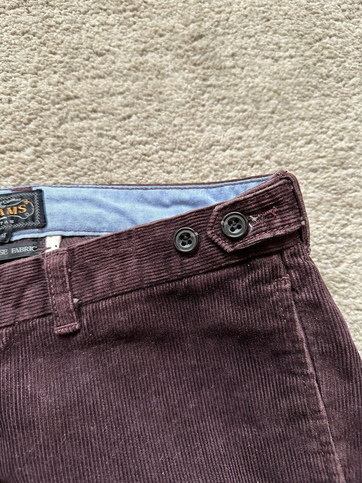 Beams Plus 2000s Beams Plus Maroon Corduroy Straight Cut Pant Size US 32 / EU 48 - 9 Thumbnail