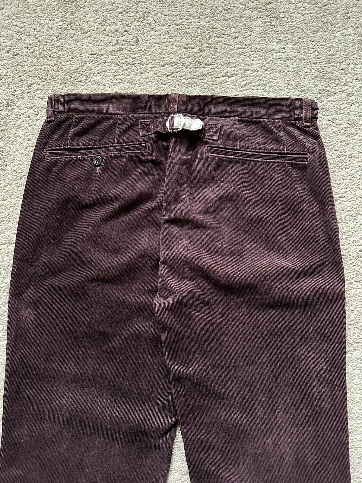 Beams Plus 2000s Beams Plus Maroon Corduroy Straight Cut Pant Size US 32 / EU 48 - 6 Thumbnail