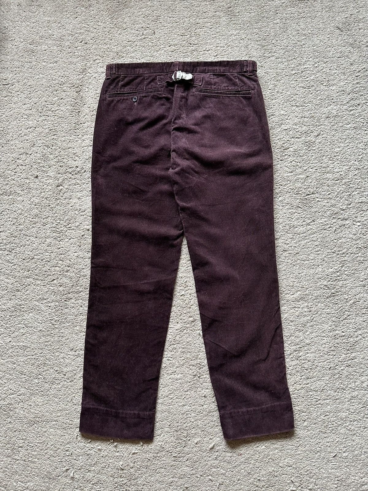 Beams Plus 2000s Beams Plus Maroon Corduroy Straight Cut Pant Size US 32 / EU 48 - 4 Thumbnail