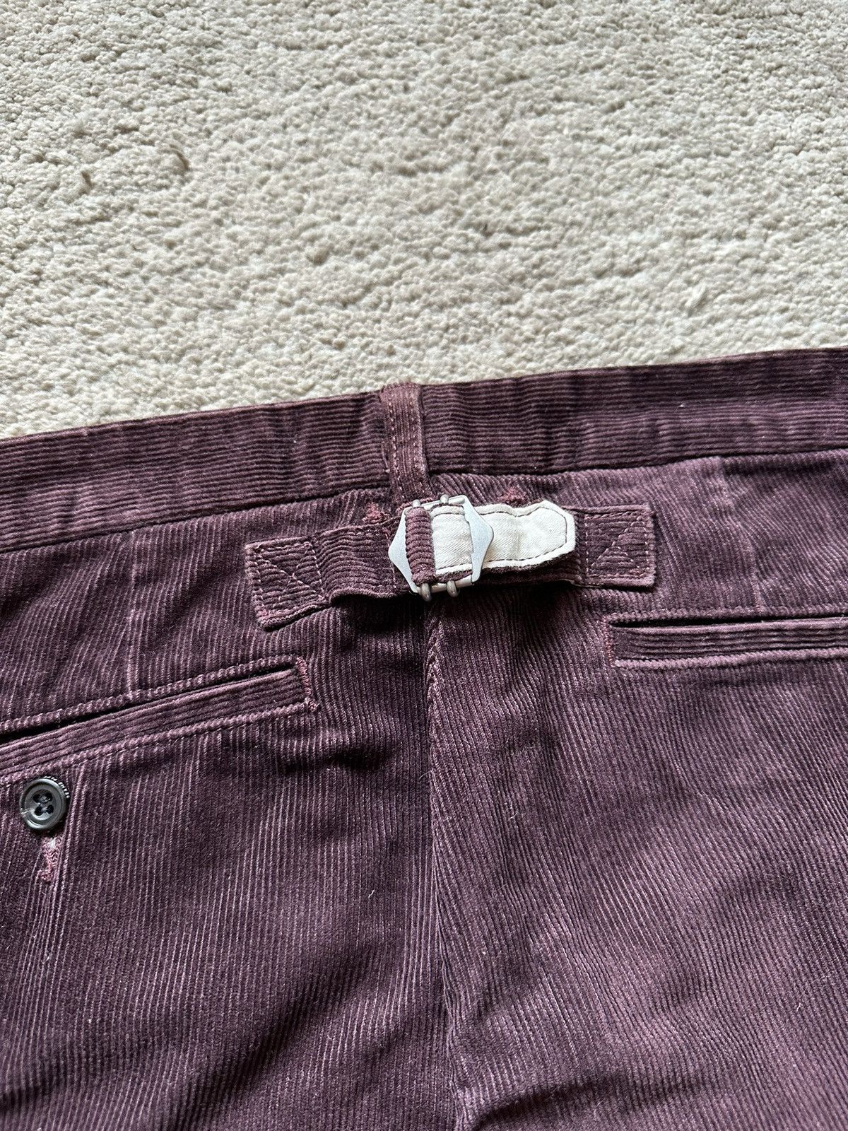 Beams Plus 2000s Beams Plus Maroon Corduroy Straight Cut Pant Size US 32 / EU 48 - 7 Thumbnail