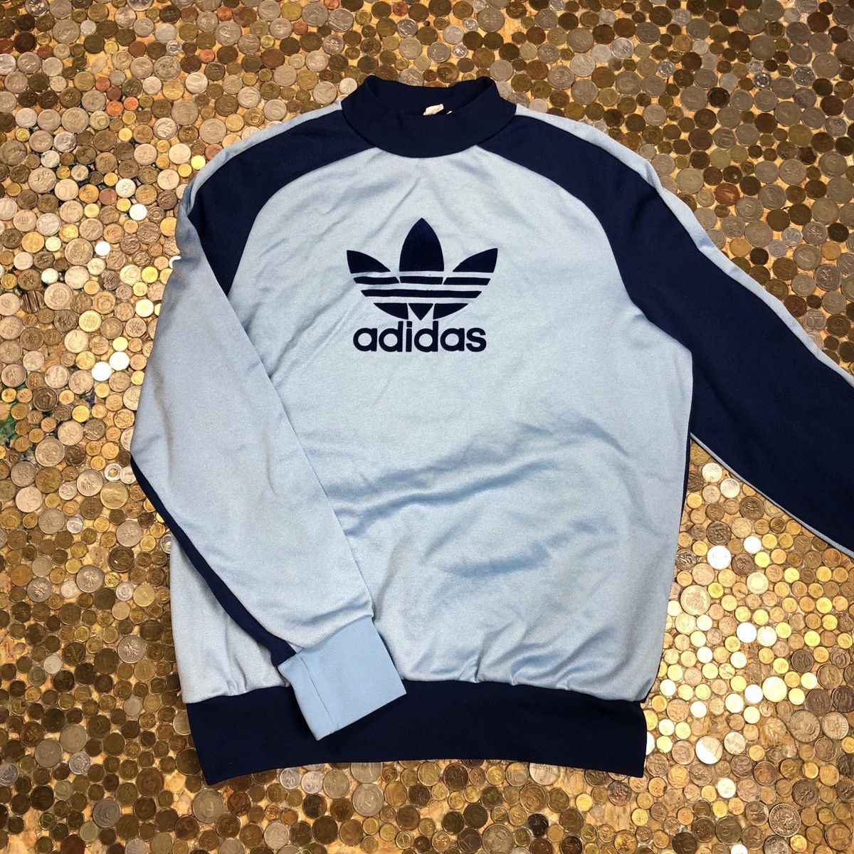 Adidas Vintage Made in 90s crewneck sweatshirt big logo