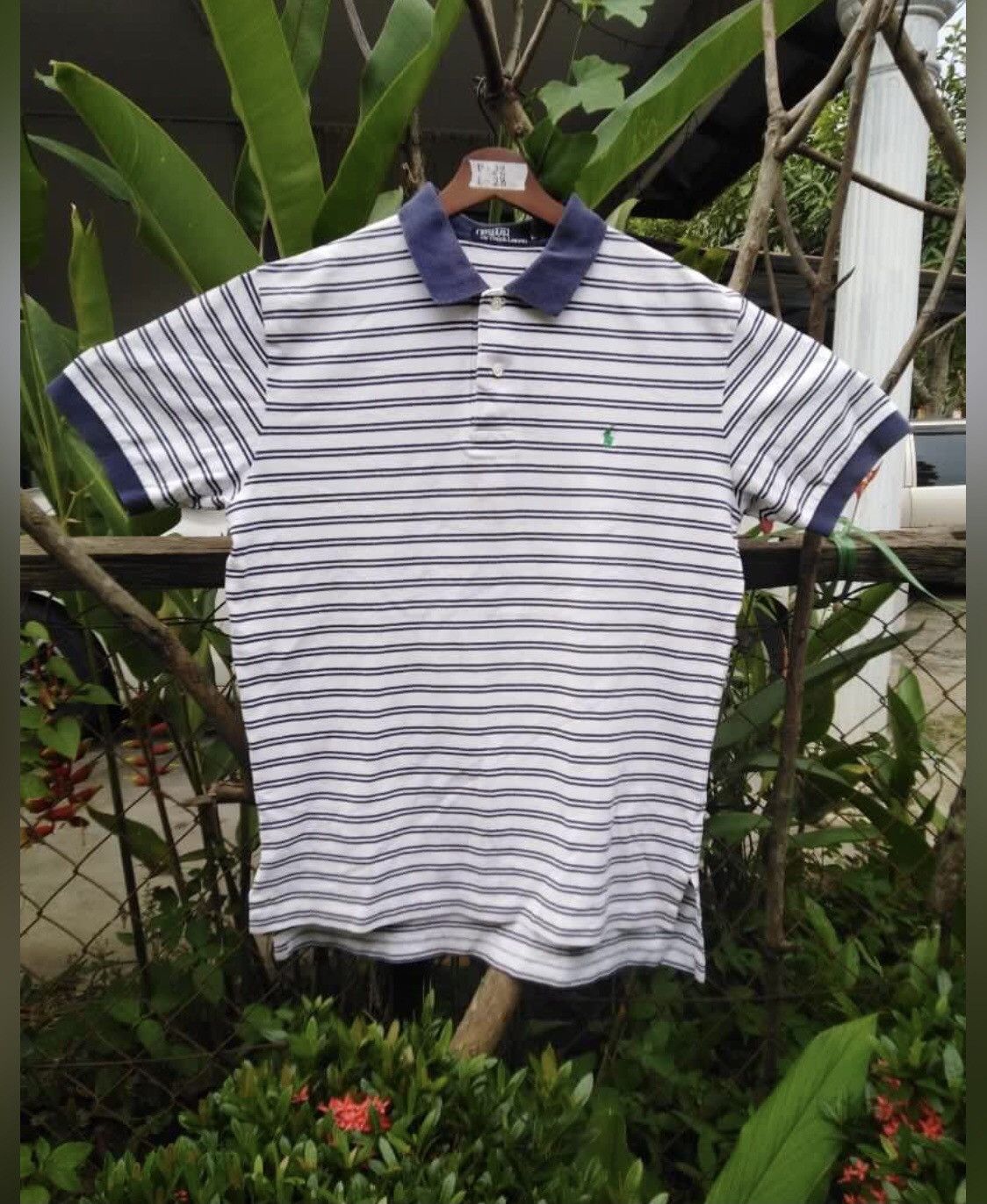 Grailed × Polo Ralph Lauren × Vintage Vintage Polo Ralph Lauren Striped Polo T shirt Streetwear Size US L / EU 52-54 / 3 - 1 Thumbnail