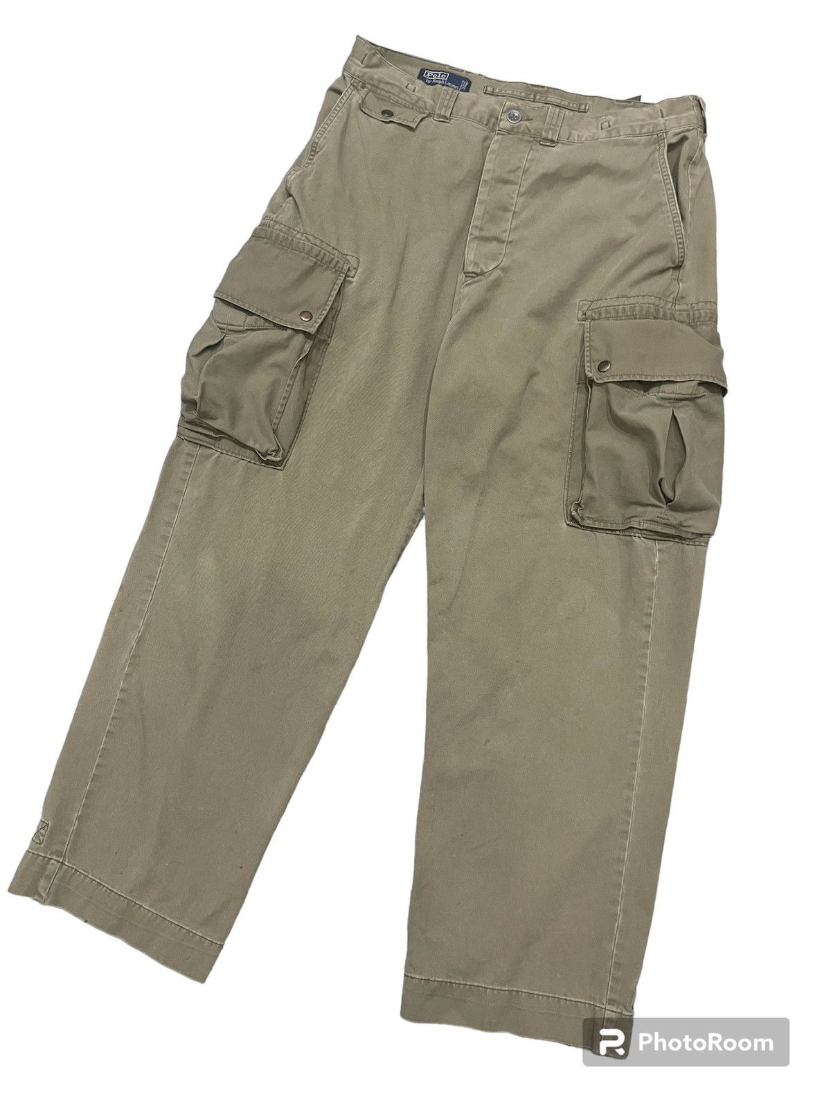 Polo Ralph Lauren Rare Vintage Polo Ralph Lauren Baggy Cargo Pants Size US 34 / EU 50 - 3 Thumbnail