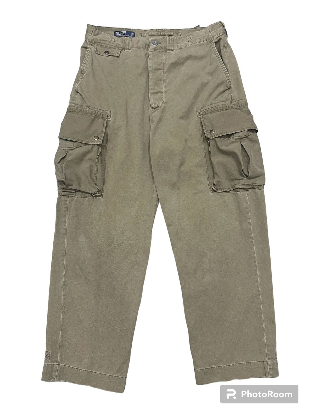 Polo Ralph Lauren Rare Vintage Polo Ralph Lauren Baggy Cargo Pants Size US 34 / EU 50 - 1 Thumbnail