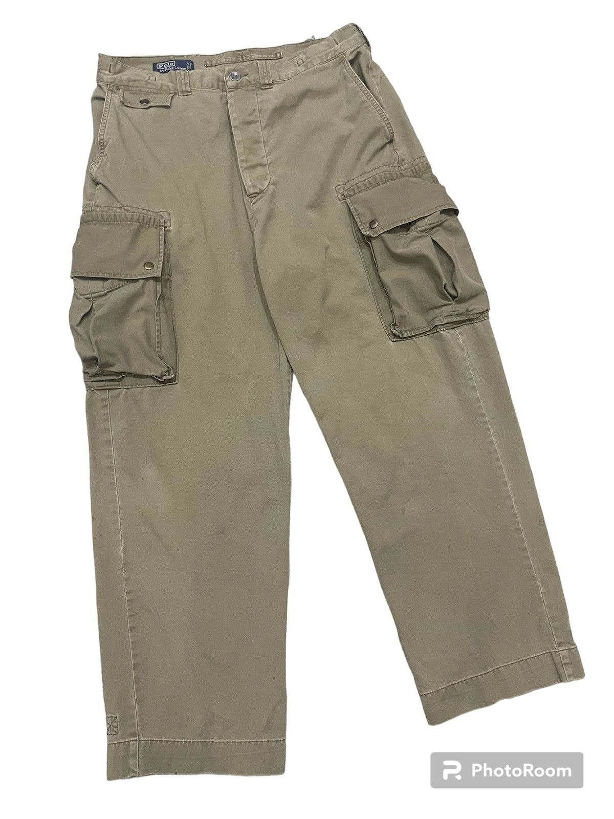 Polo Ralph Lauren Rare Vintage Polo Ralph Lauren Baggy Cargo Pants Size US 34 / EU 50 - 2 Thumbnail