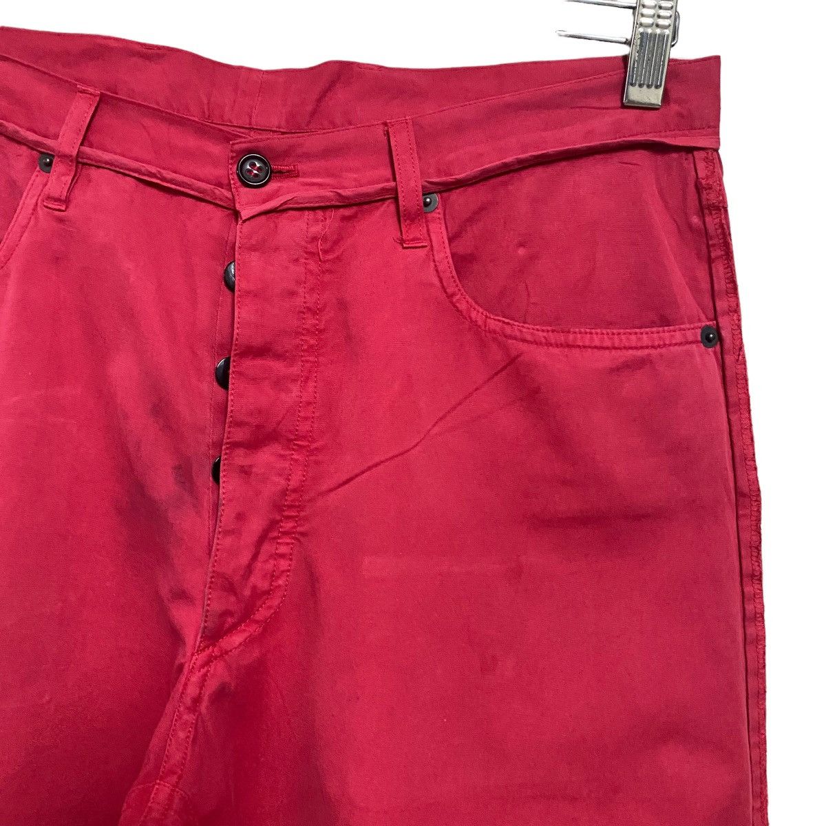 Jil Sander Jil Sander Outers stitch Red Jeans Size US 31 - 6 Thumbnail