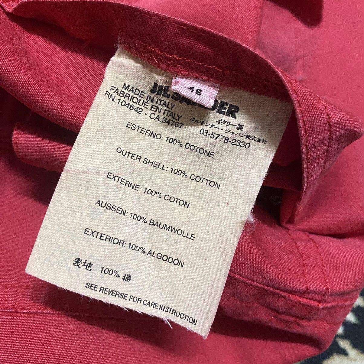 Jil Sander Jil Sander Outers stitch Red Jeans Size US 31 - 14 Thumbnail
