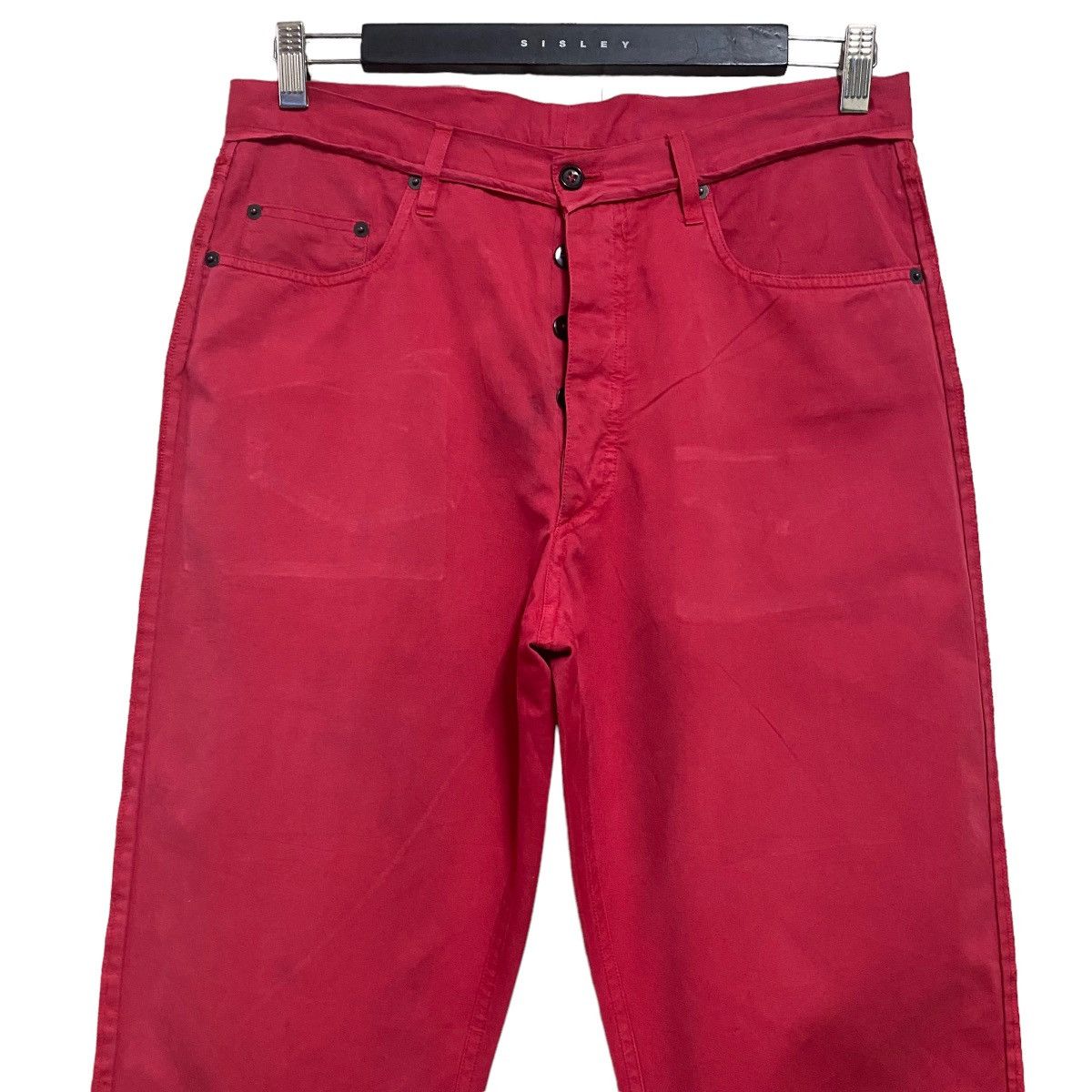 Jil Sander Jil Sander Outers stitch Red Jeans Size US 31 - 4 Thumbnail