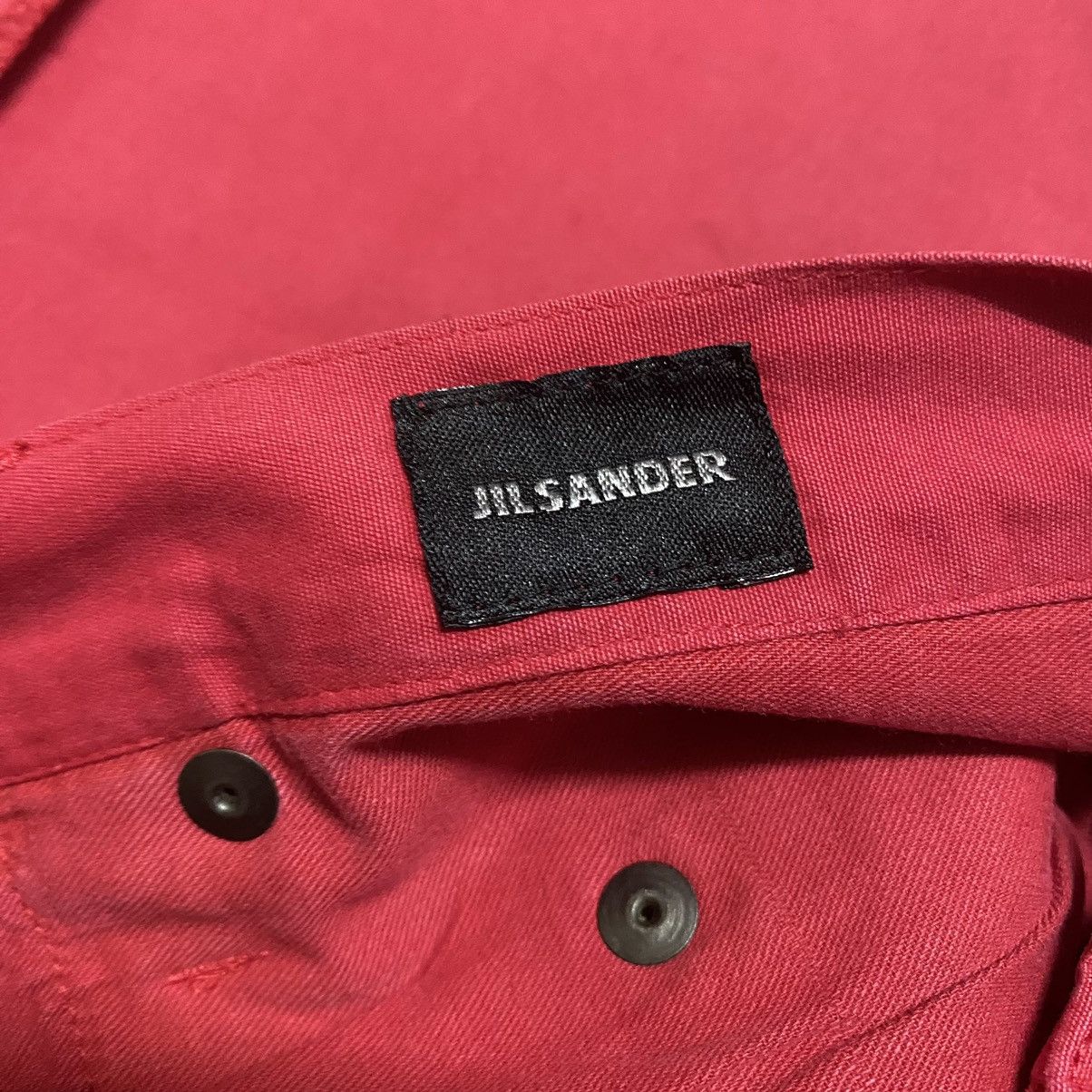 Jil Sander Jil Sander Outers stitch Red Jeans Size US 31 - 13 Thumbnail
