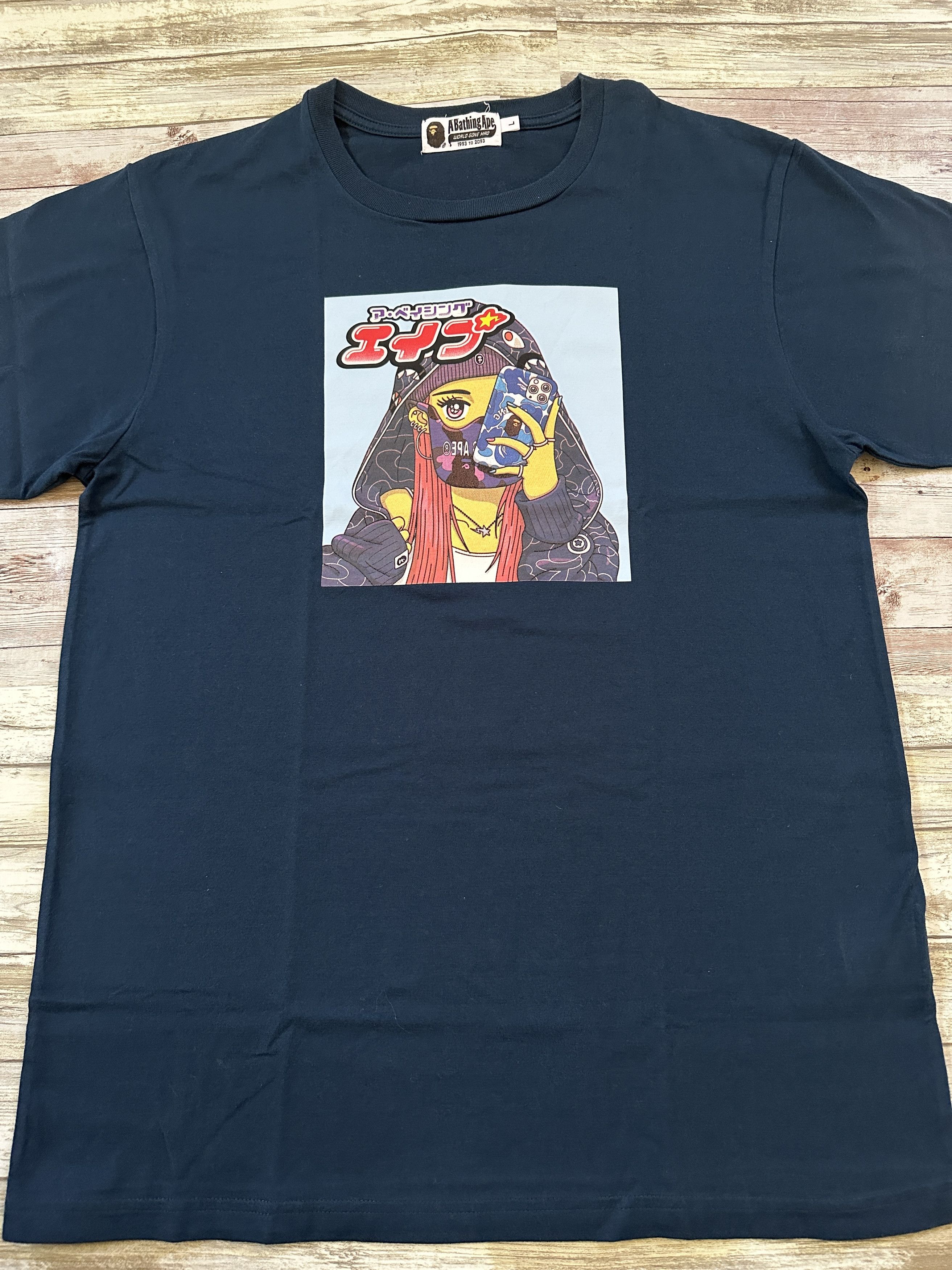 Bape SS22 Girl Tee Size US L / EU 52-54 / 3 - 2 Thumbnail