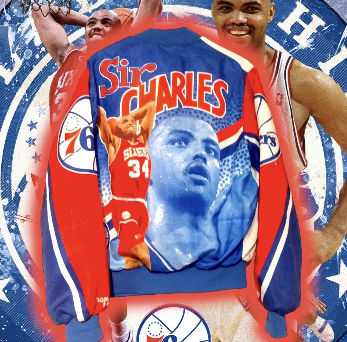 Charles Barkley ヴィンテージ L フィラデルフィア 76ers