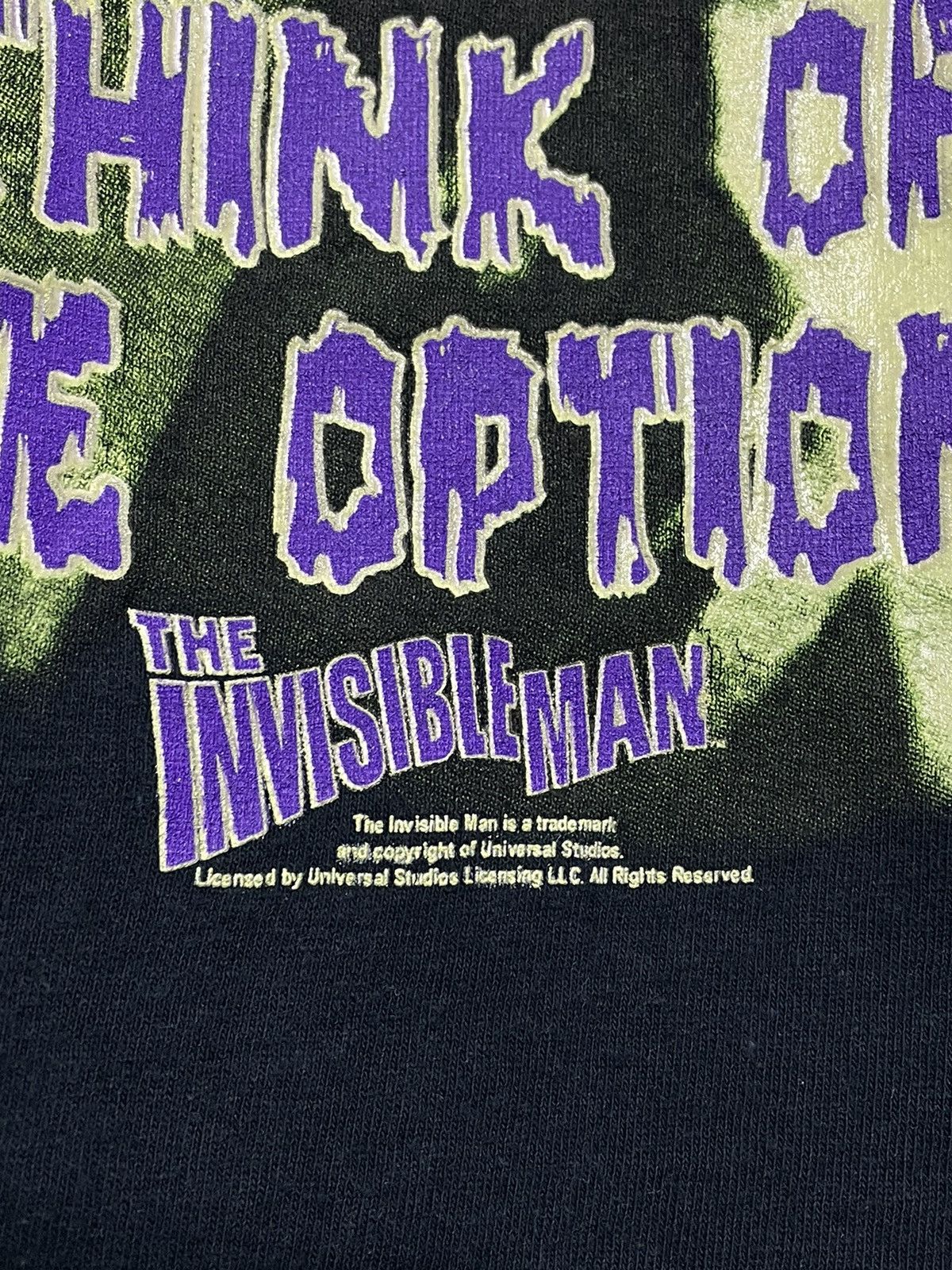 Expert Horror VINTAGE 00s THE INVISIBLE MAN MOVIE T-SHIRT Size US L / EU 52-54 / 3 - 3 Thumbnail