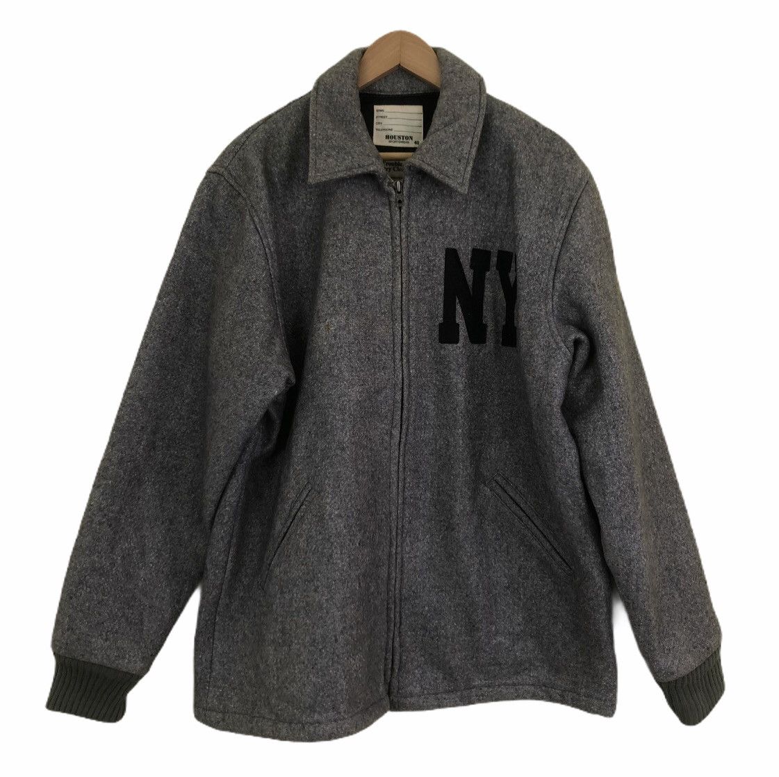 Japanese Brand 🔥90’s VINTAGE VARSITY JACKET HOUSTAN SPORTWEAR NEW YORK Size US L / EU 52-54 / 3 - 1 Thumbnail