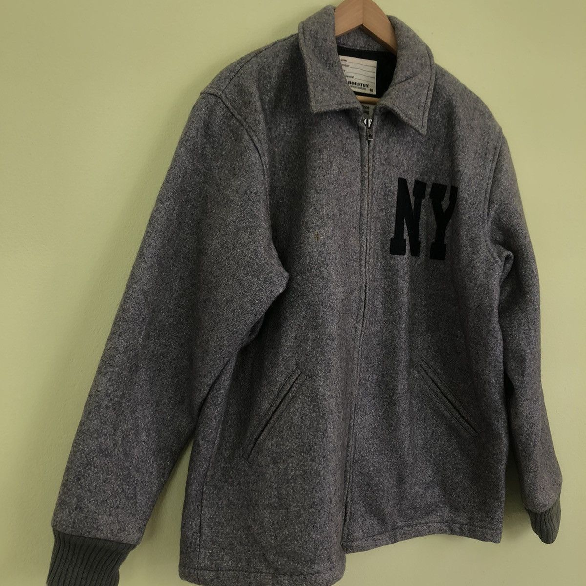 Japanese Brand 🔥90’s VINTAGE VARSITY JACKET HOUSTAN SPORTWEAR NEW YORK Size US L / EU 52-54 / 3 - 2 Thumbnail