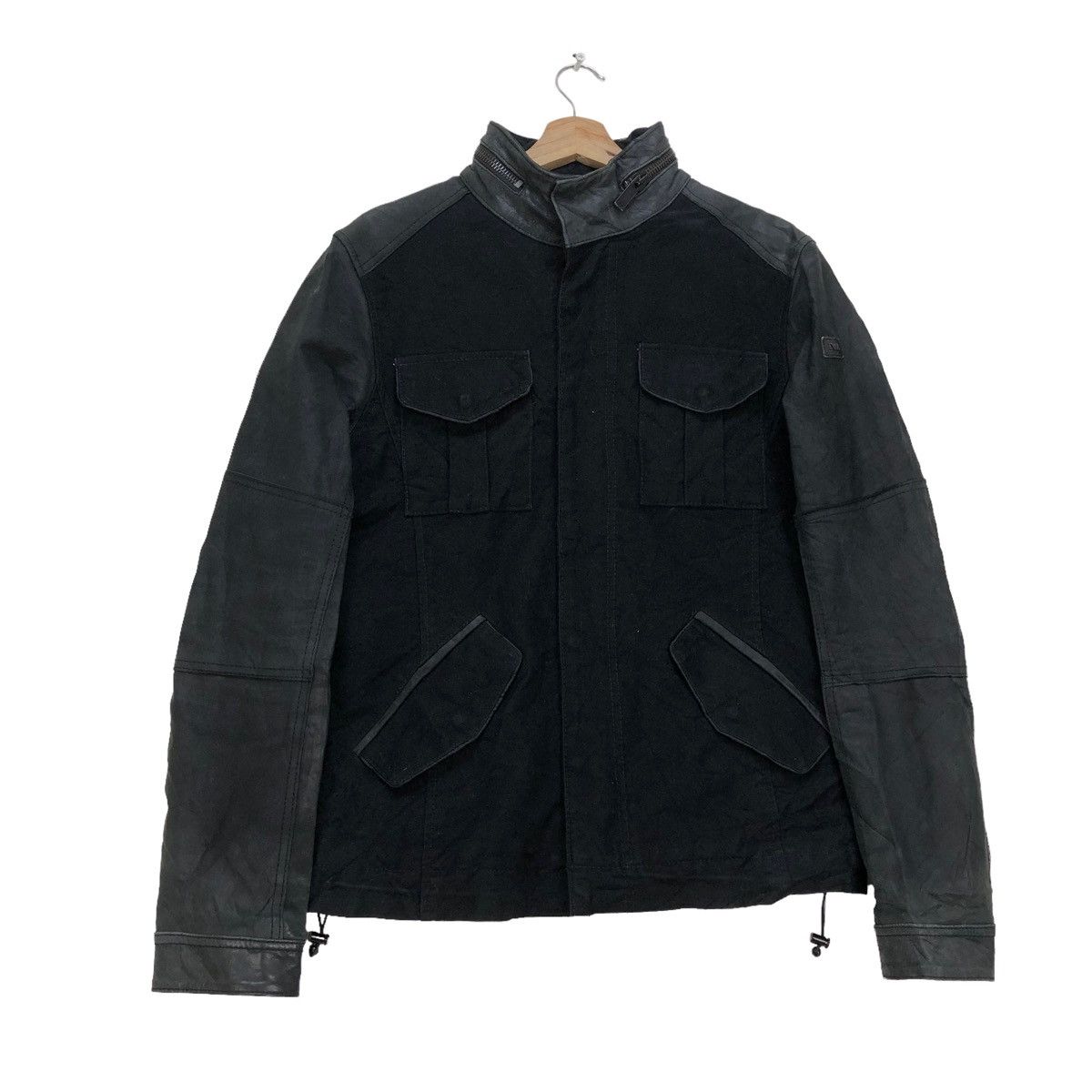 Emporio Armani SS2004 Emporio Armani Symmetry Leather Jacket (M