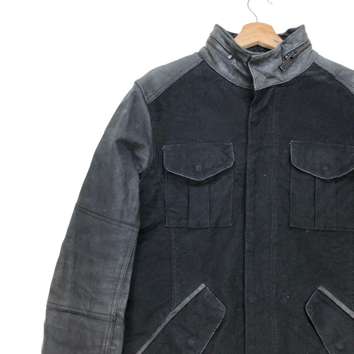 Emporio Armani 💥Emporio Armani Leather Jacket Size US M / EU 48-50 / 2 - 5 Thumbnail