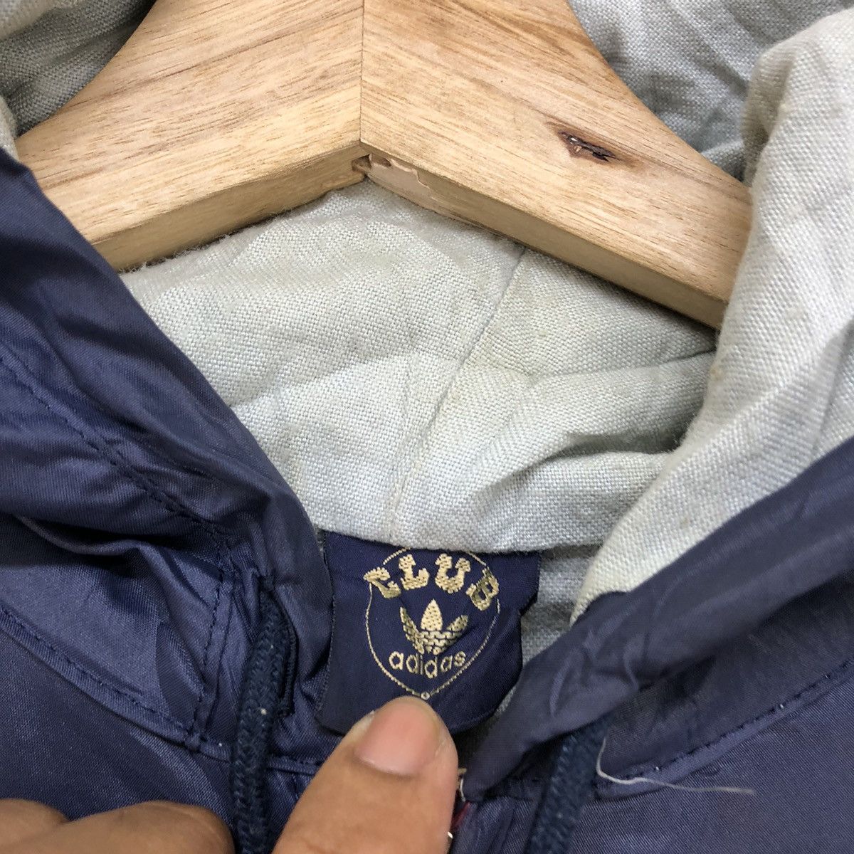 Adidas 📣Vintage Adidas Club 3Stripes Hooded Jacket Size US M / EU 48-50 / 2 - 8 Thumbnail