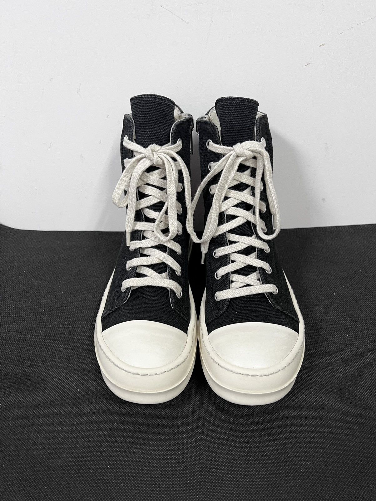 Rick Owens Drkshdw Rick owens drkshdw ramones high top sneakers sz38 Size US 8 / IT 38 - 3 Thumbnail