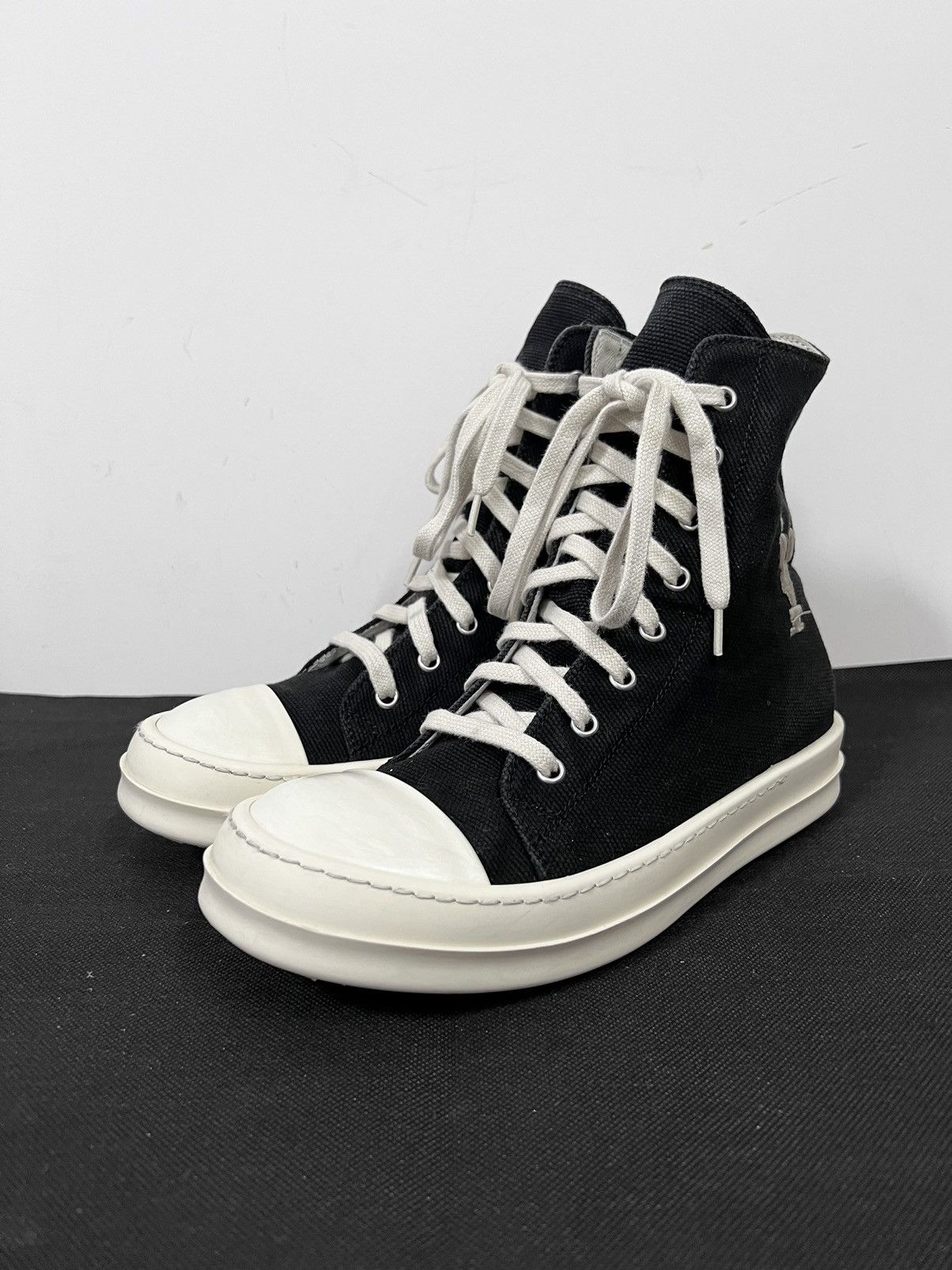Rick Owens Drkshdw Rick owens drkshdw ramones high top sneakers sz38 Size US 8 / IT 38 - 1 Thumbnail