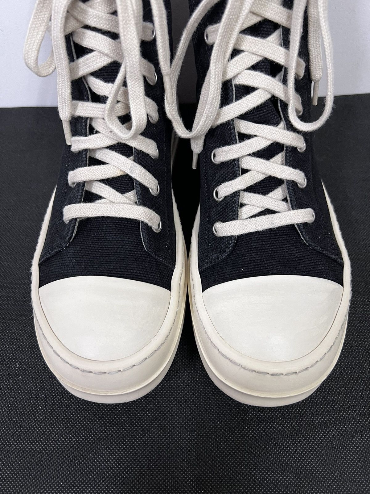 Rick Owens Drkshdw Rick owens drkshdw ramones high top sneakers sz38 Size US 8 / IT 38 - 4 Thumbnail