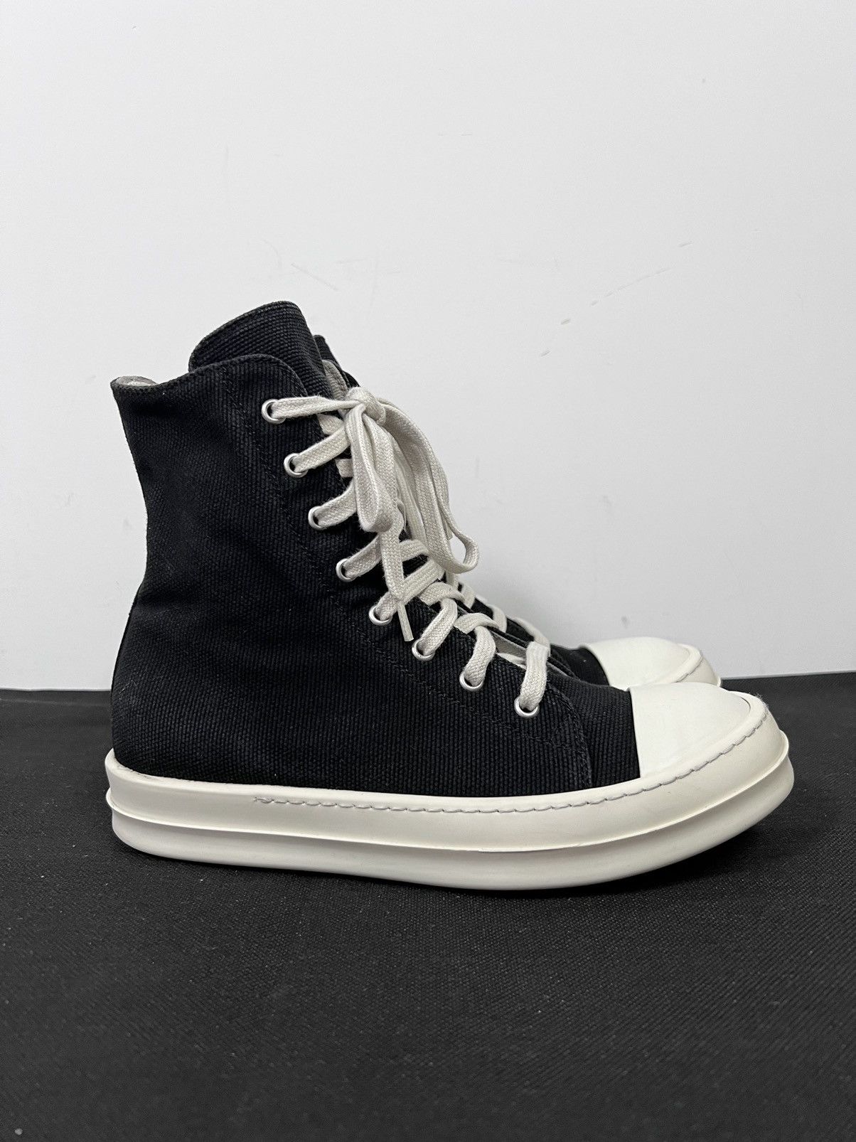Rick Owens Drkshdw Rick owens drkshdw ramones high top sneakers sz38 Size US 8 / IT 38 - 5 Thumbnail