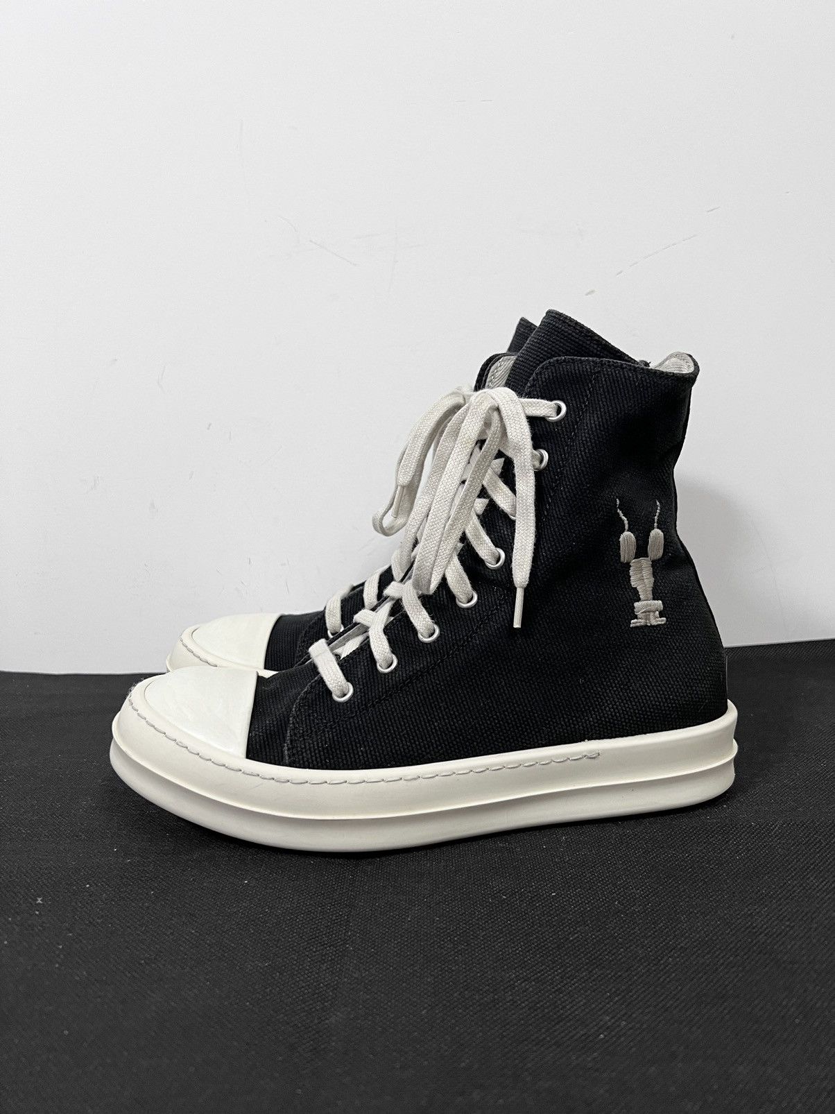 Rick Owens Drkshdw Rick owens drkshdw ramones high top sneakers sz38 Size US 8 / IT 38 - 2 Thumbnail