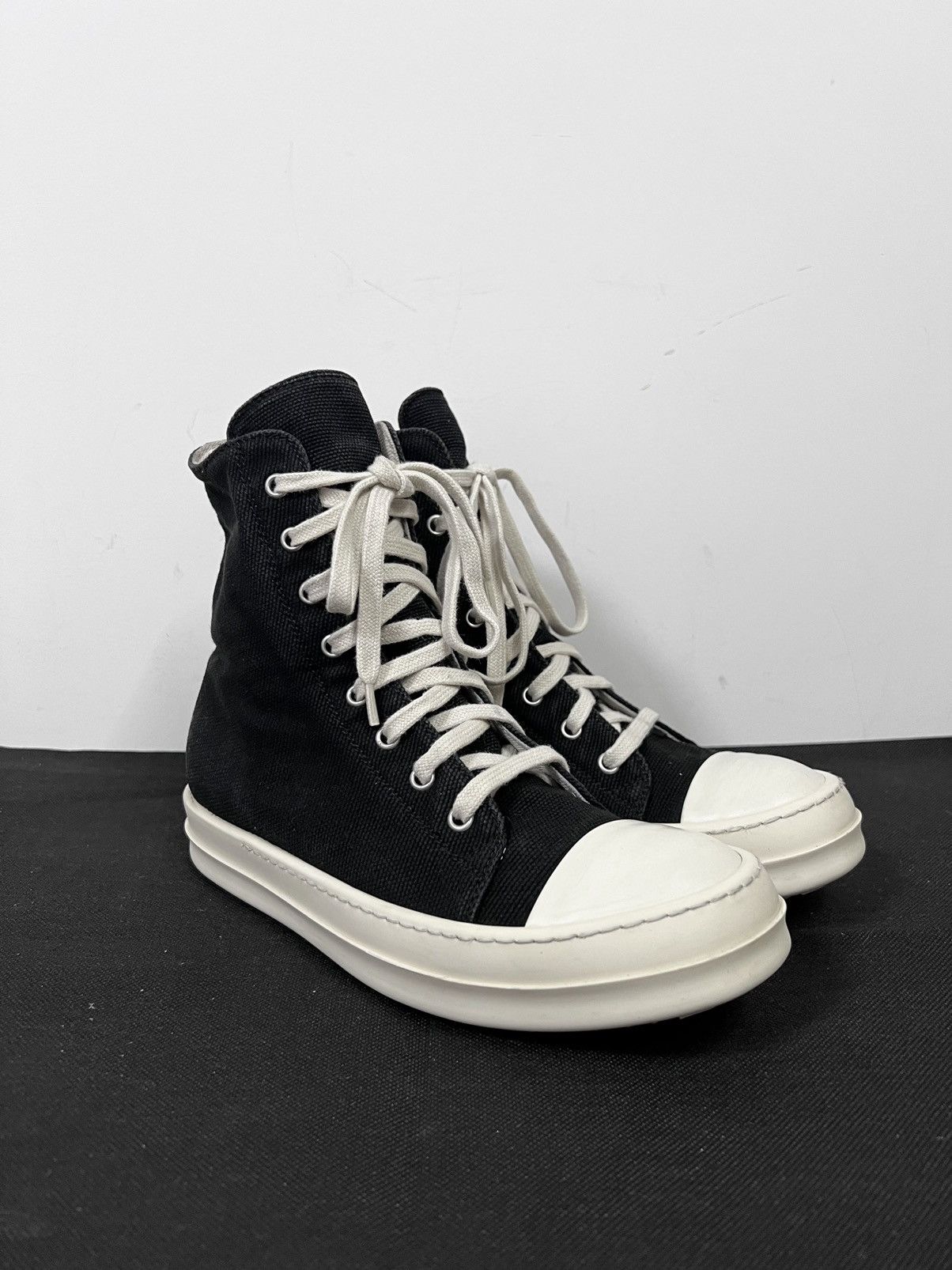Rick Owens Drkshdw Rick owens drkshdw ramones high top sneakers sz38 Size US 8 / IT 38 - 6 Thumbnail