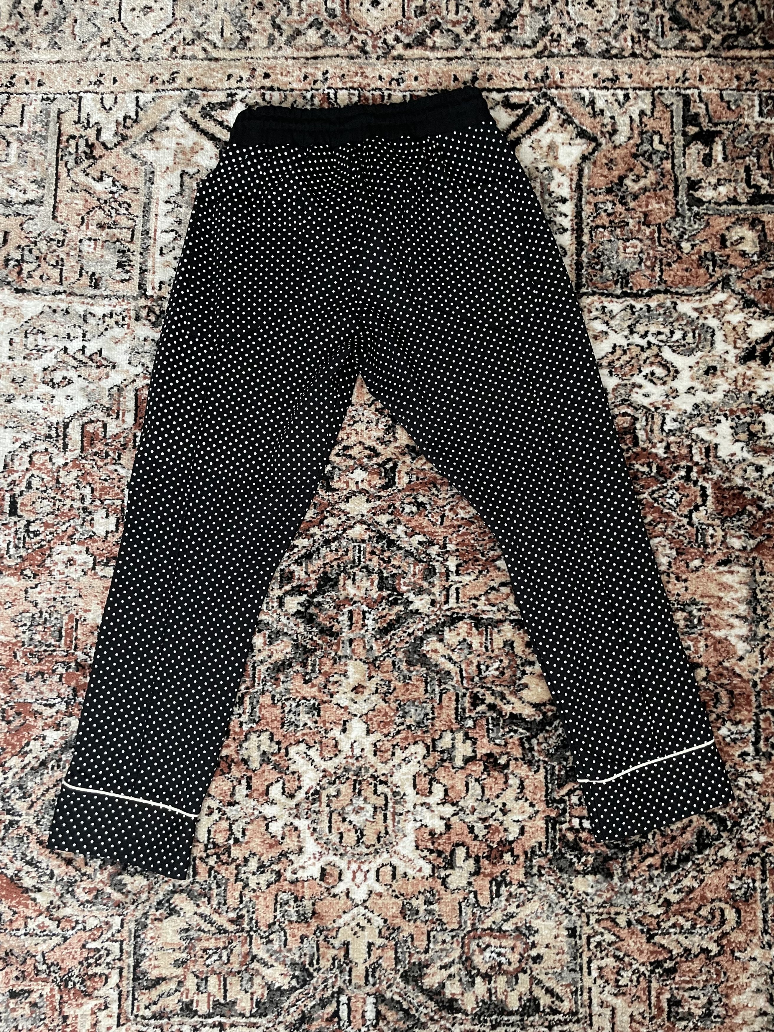 Rhude Rhude - Black polka dots Casual Lounge Pants Size US 26 / EU 42 - 2 Thumbnail