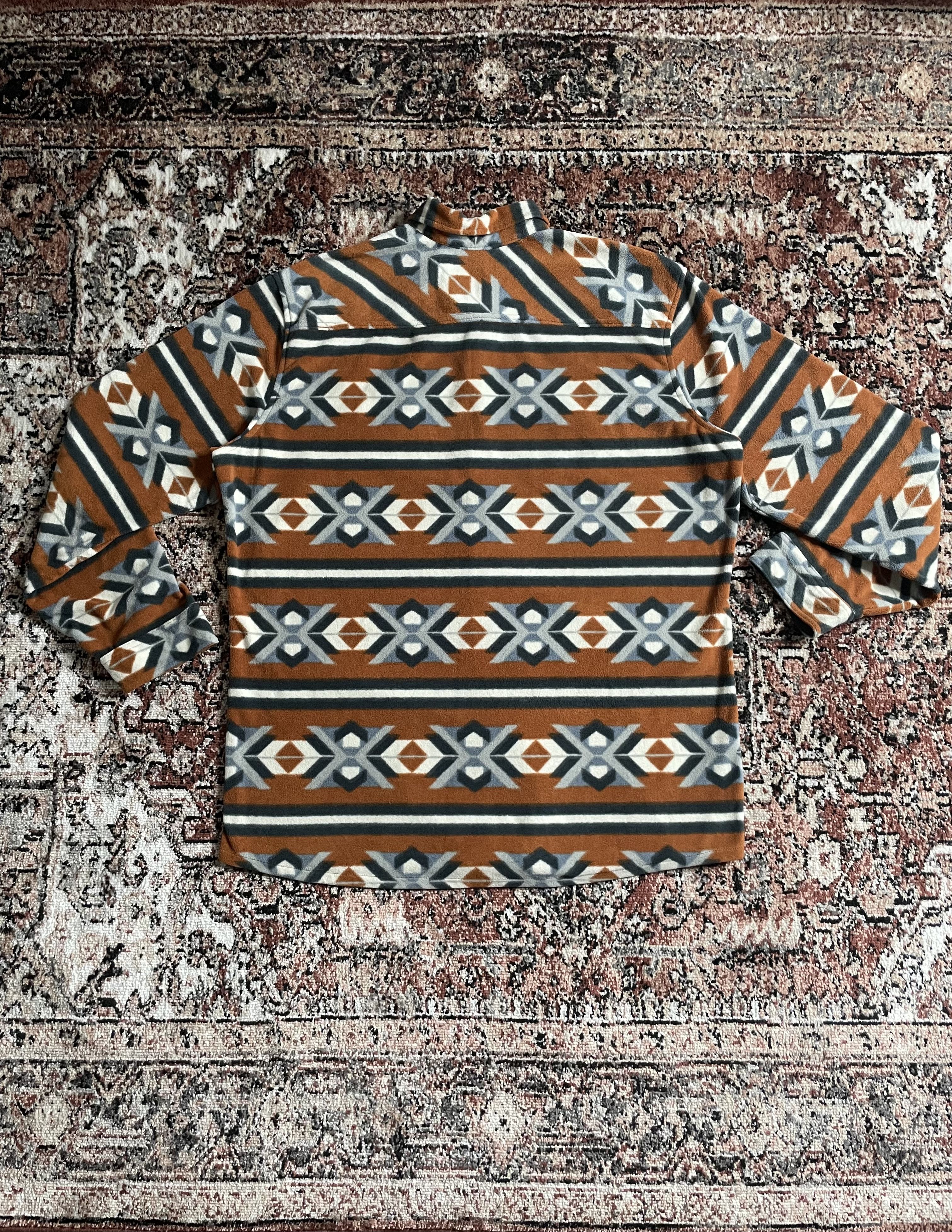 Eddie Bauer Eddie Bauer - Aztec (Orange/White/Gray/Blue) fleece Size US XL / EU 56 / 4 - 2 Thumbnail