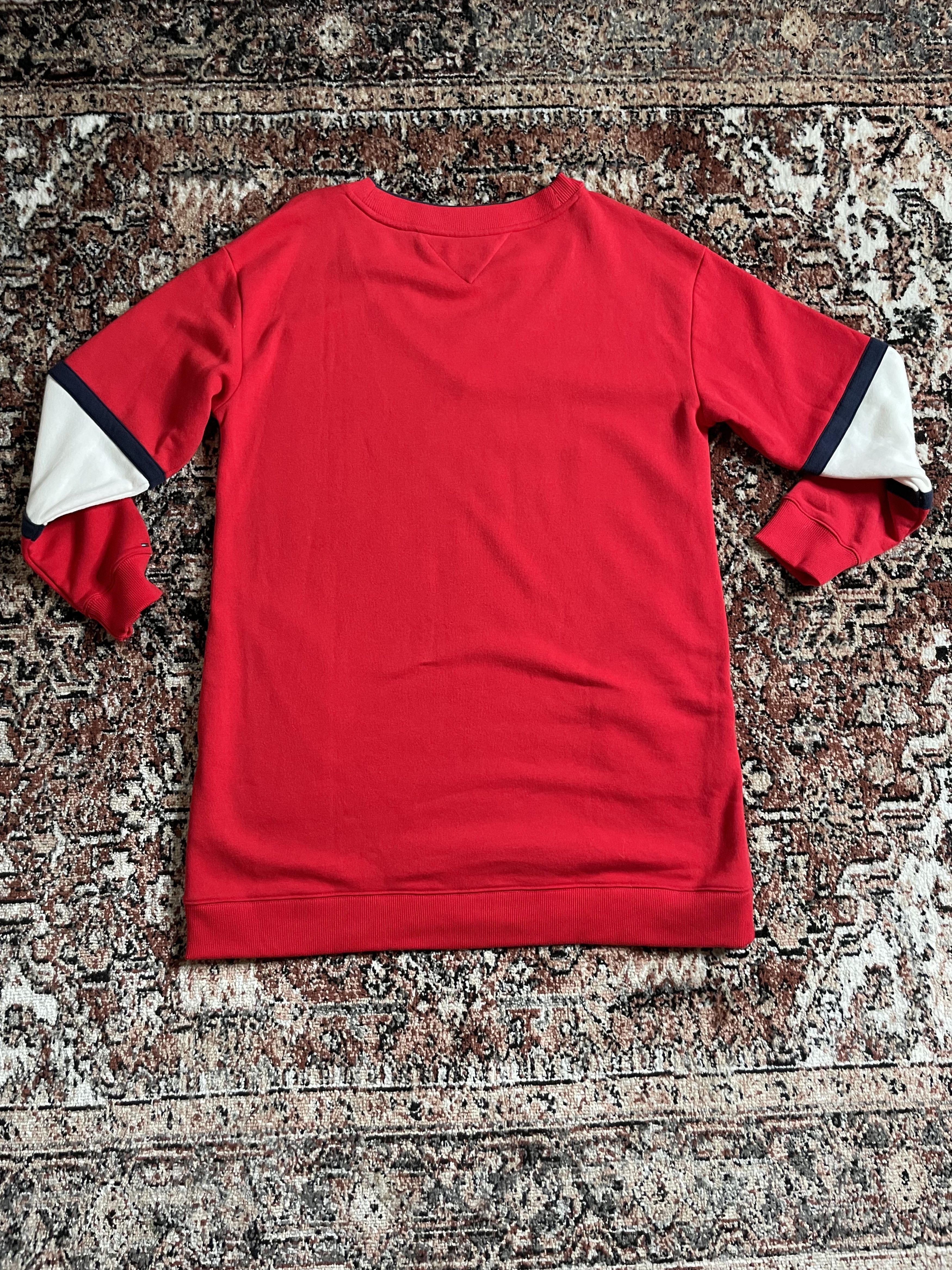 Tommy Hilfiger Tommy Hilfiger - Red w/ white V neck sweater (with pockets) Size US L / EU 52-54 / 3 - 2 Thumbnail